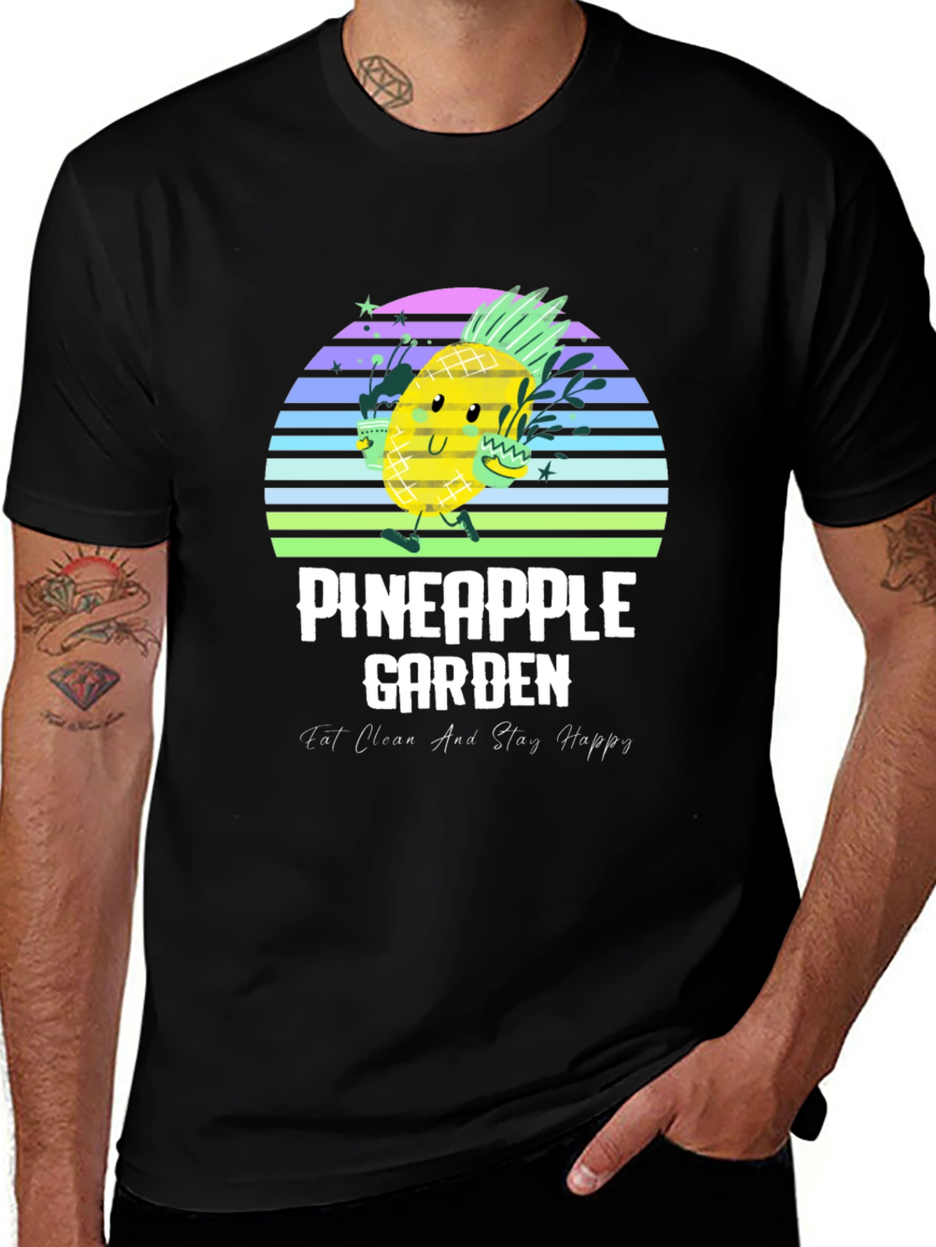 Variant 8 of Pineapple Garden Graphic T-Shirt