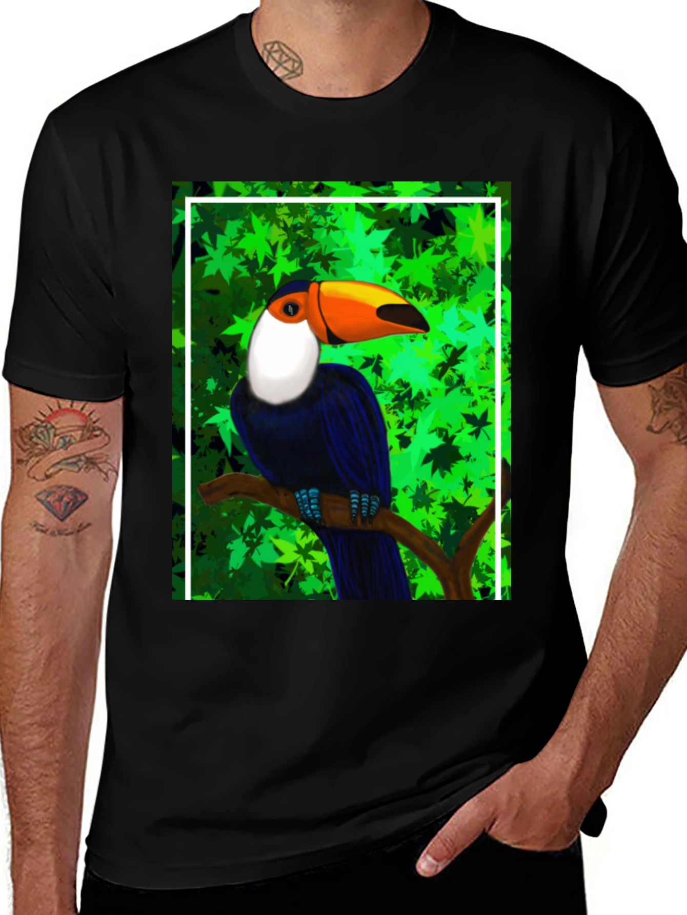 Variant 15 of Toucan Graphic Tee - Tropical Bird T-Shirt