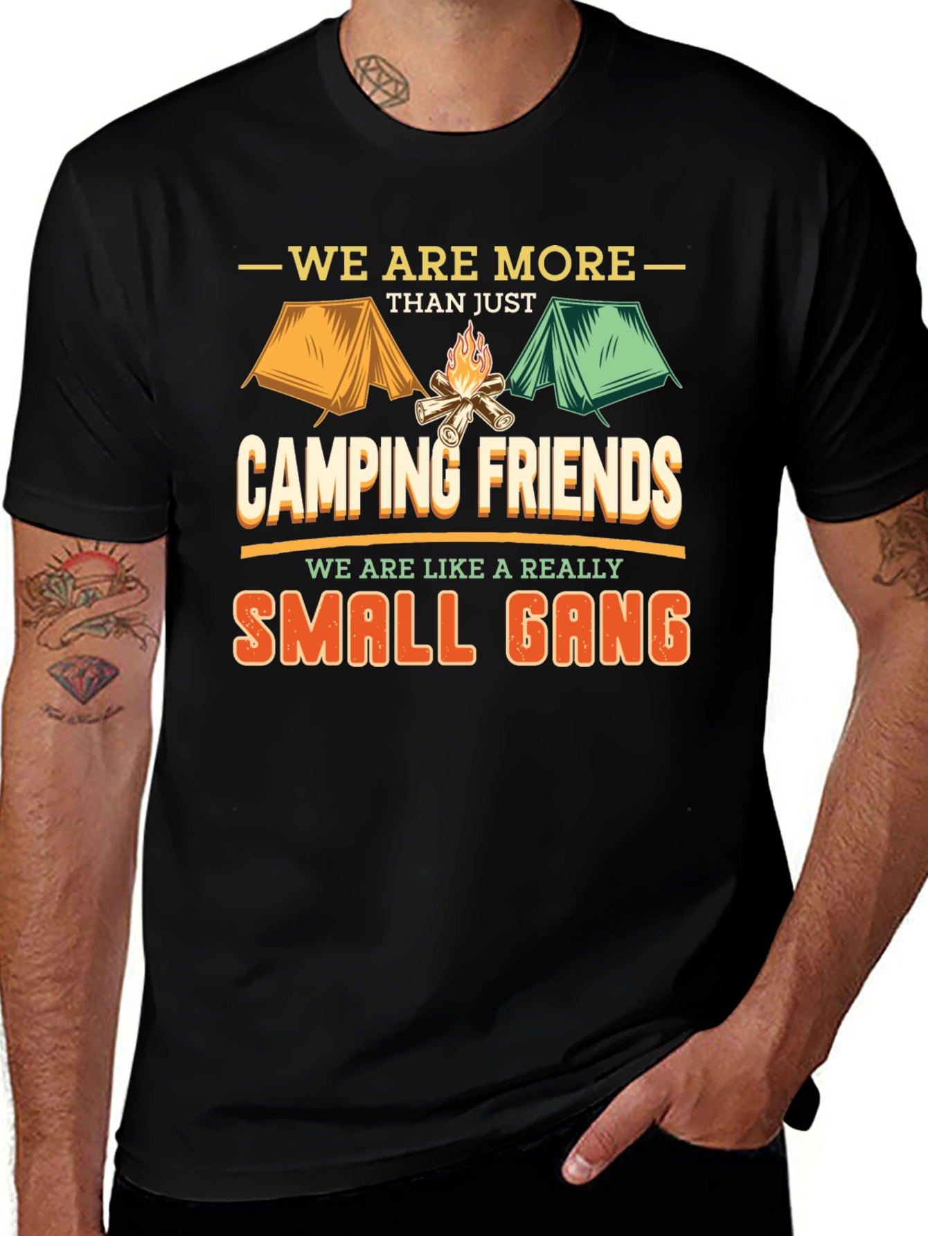 Camping Friends T-Shirt - Small Gang