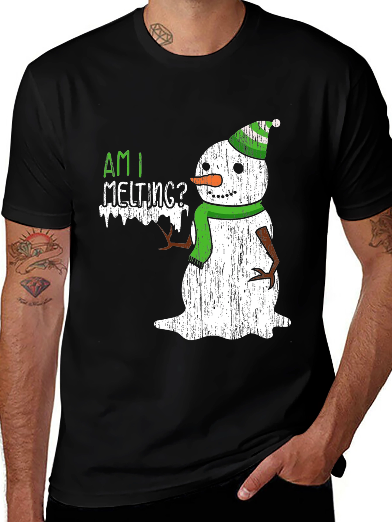 Variant 2 of Am I Melting? Snowman Graphic Tee
