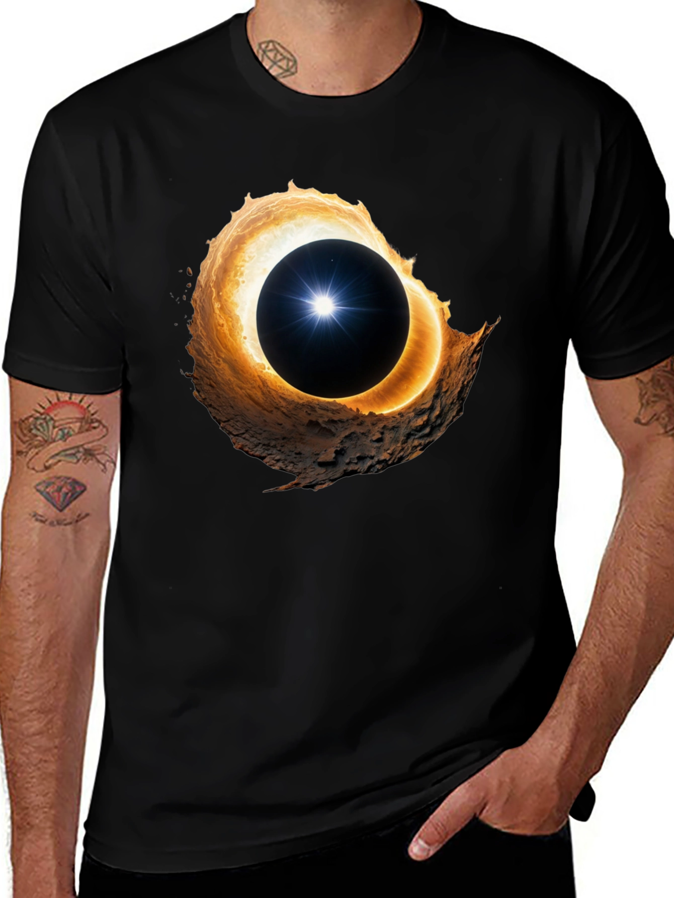 Variant 29 of Eclipse Graphic Tee - Unique Space Design
