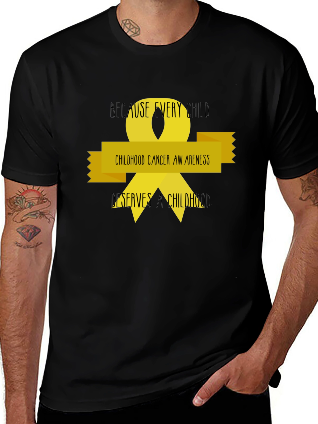 Childhood Cancer Awareness Ribbon T-Shirt