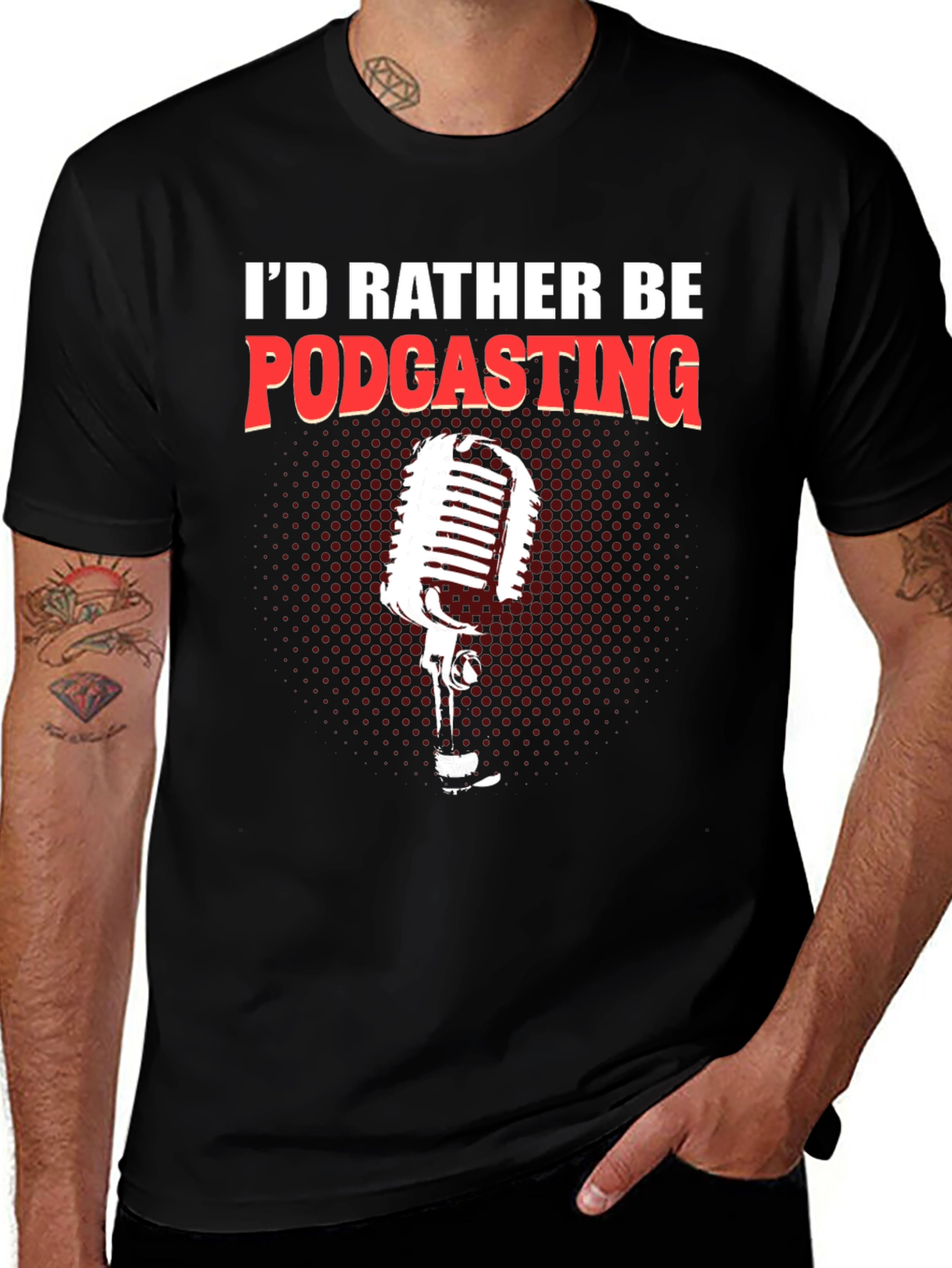 Podcast Obsessed Black T-Shirt