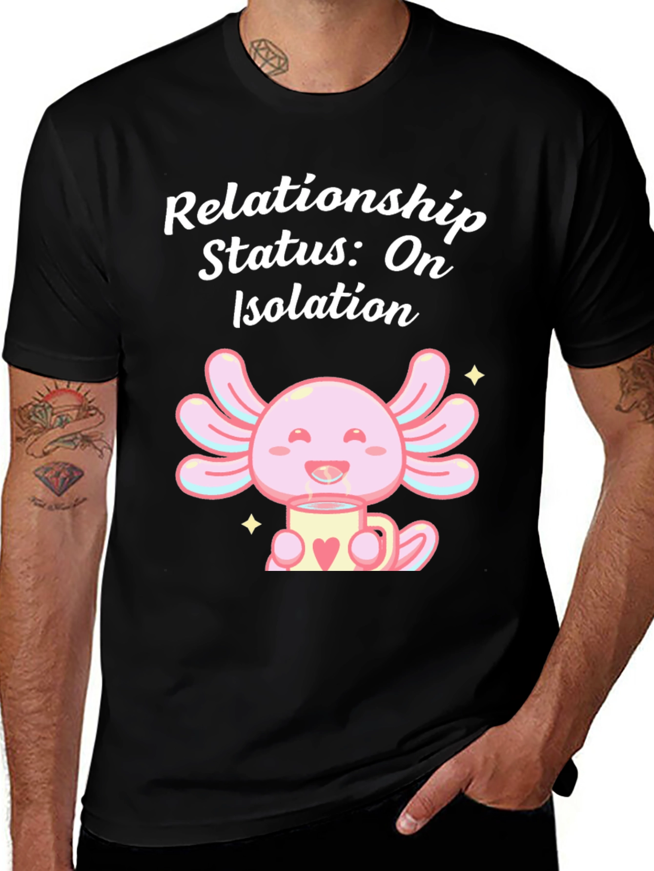 Variant 18 of Isolation Axolotl T-Shirt