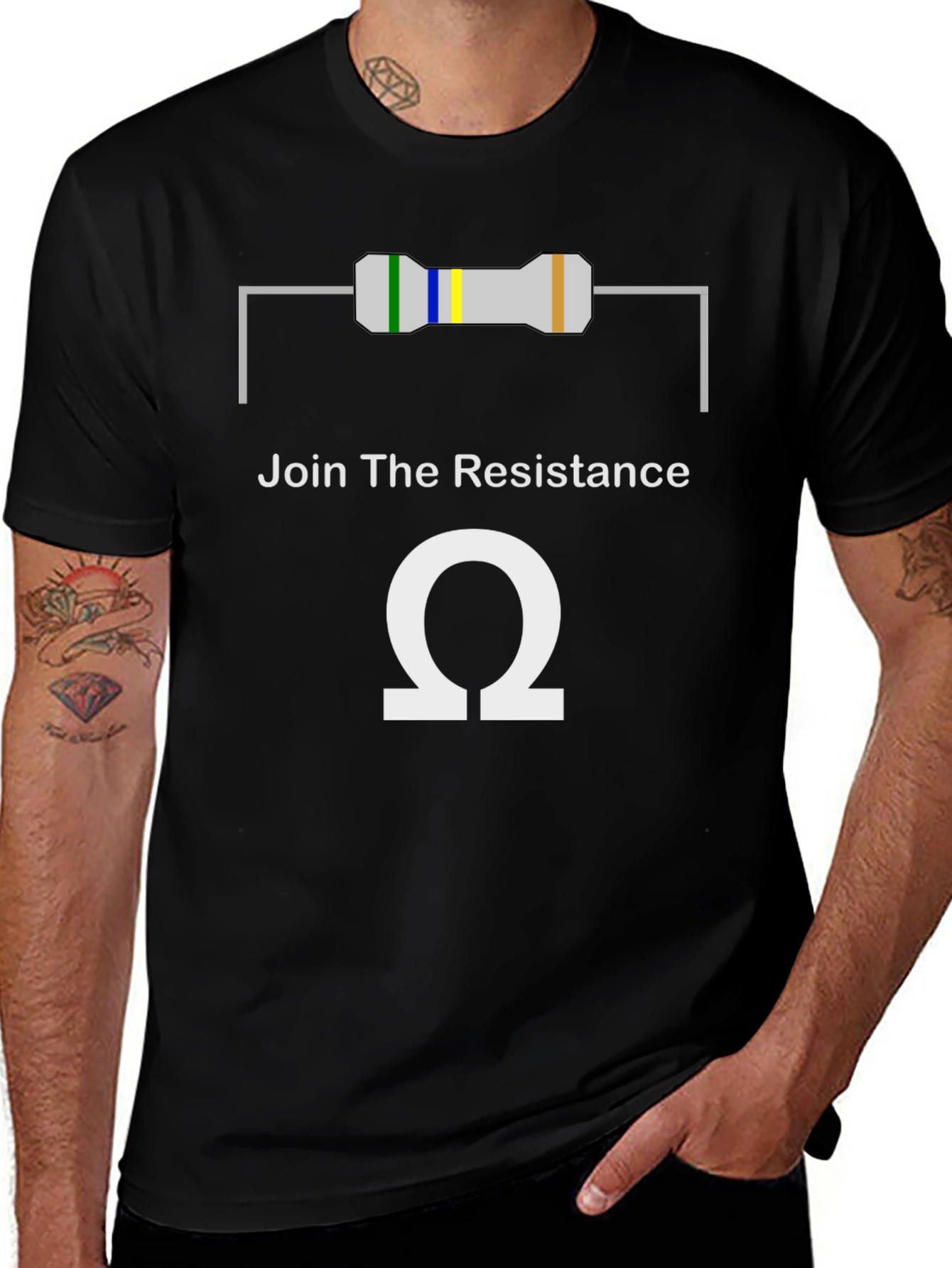 Join The Resistance T-Shirt - Geeky Electronic Humor