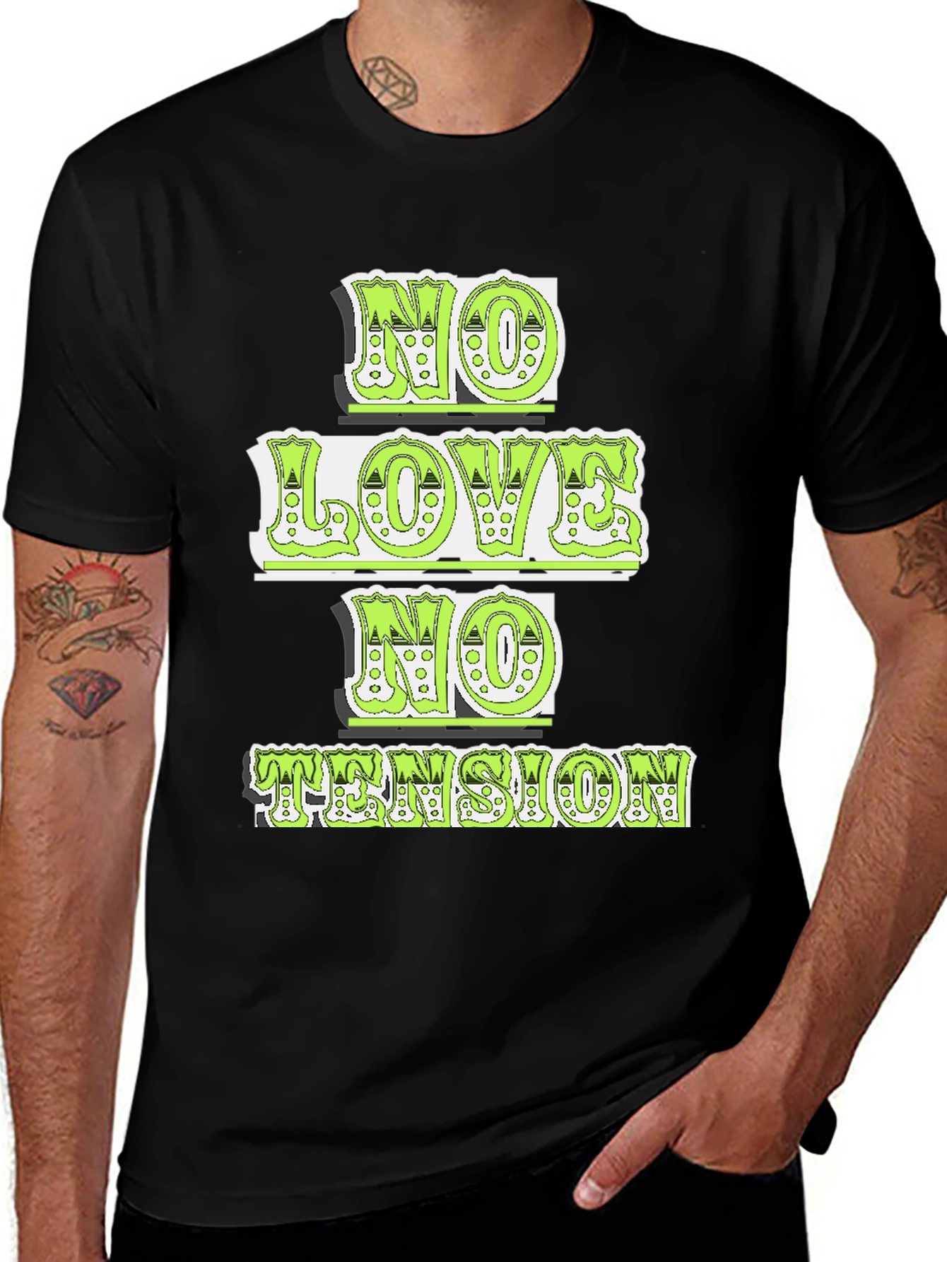 Variant 9 of No Love No Tension Graphic Tee