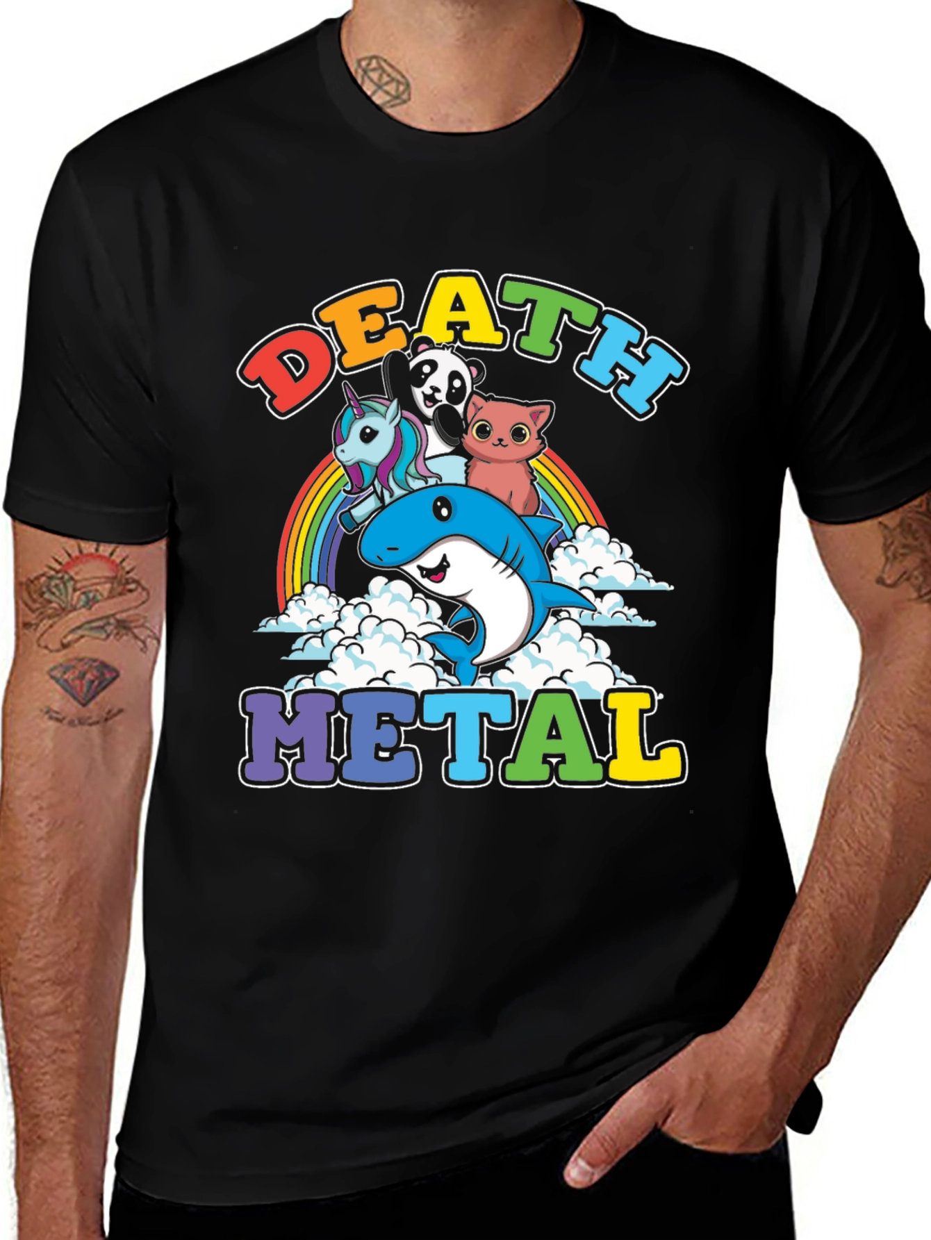 Variant 8 of Death Metal Cartoon T-Shirt