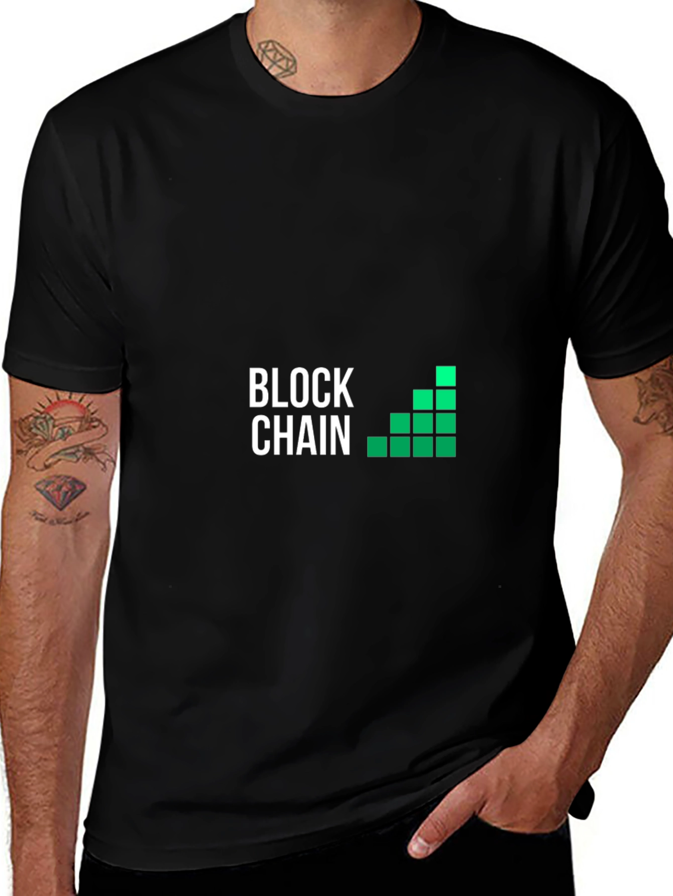 Variant 10 of Blockchain Graphic T-Shirt - Crypto Enthusiast Tee