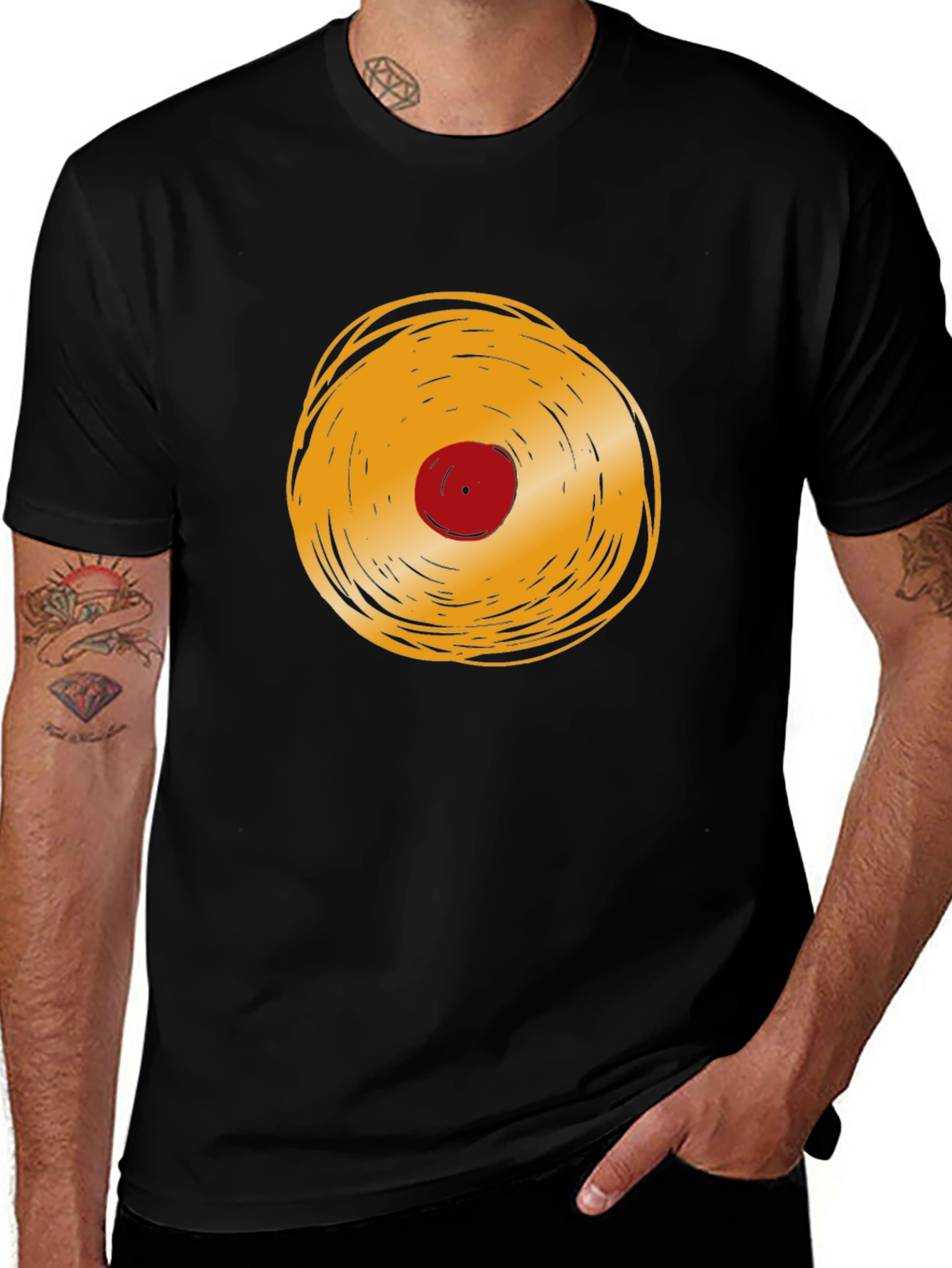 Variant 9 of Retro Vinyl Record Graphic Tee - Cool Music Lover Shirt
