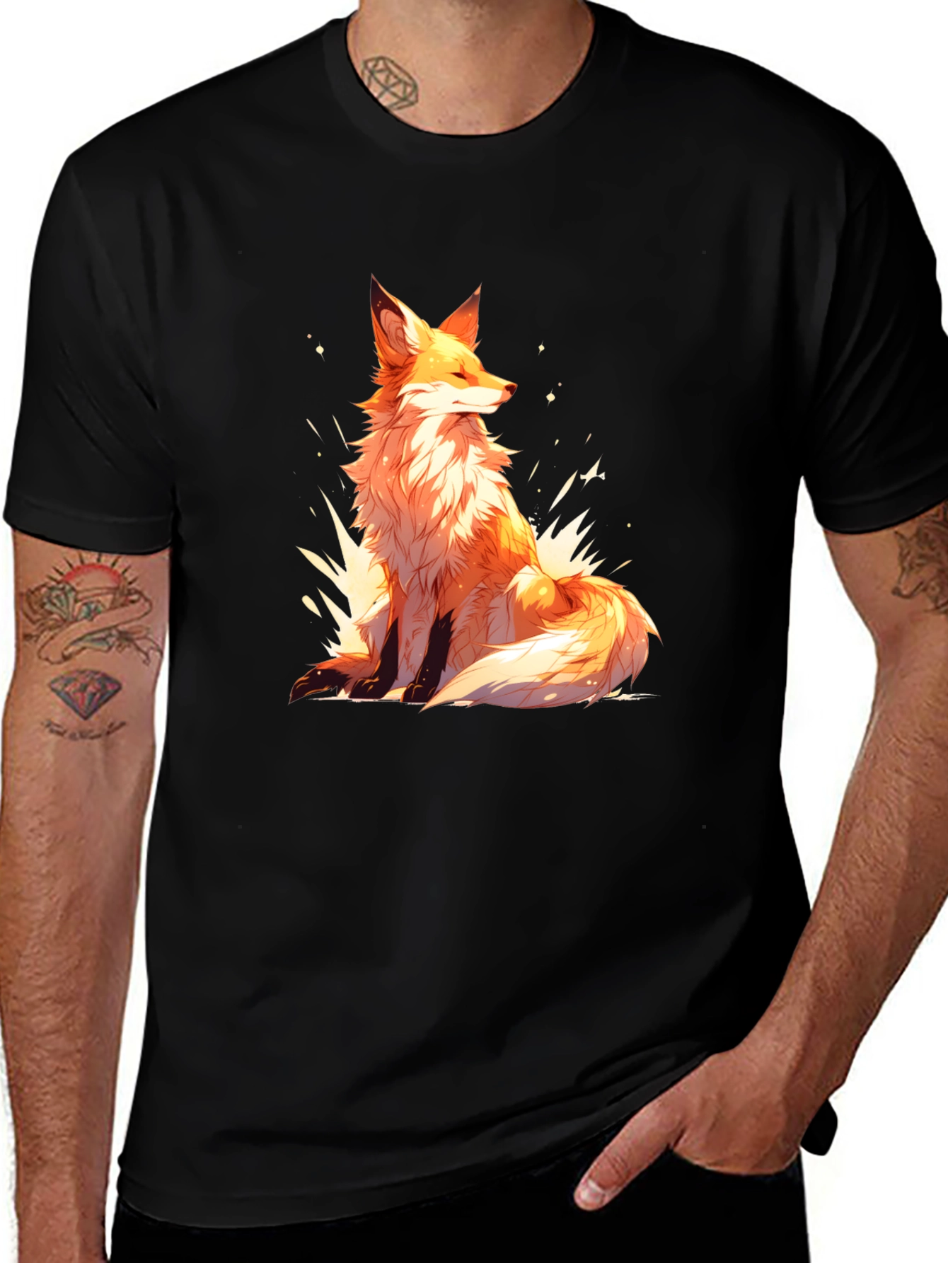 Variant 17 of Fox Graphic Tee - Stylish Unisex Design