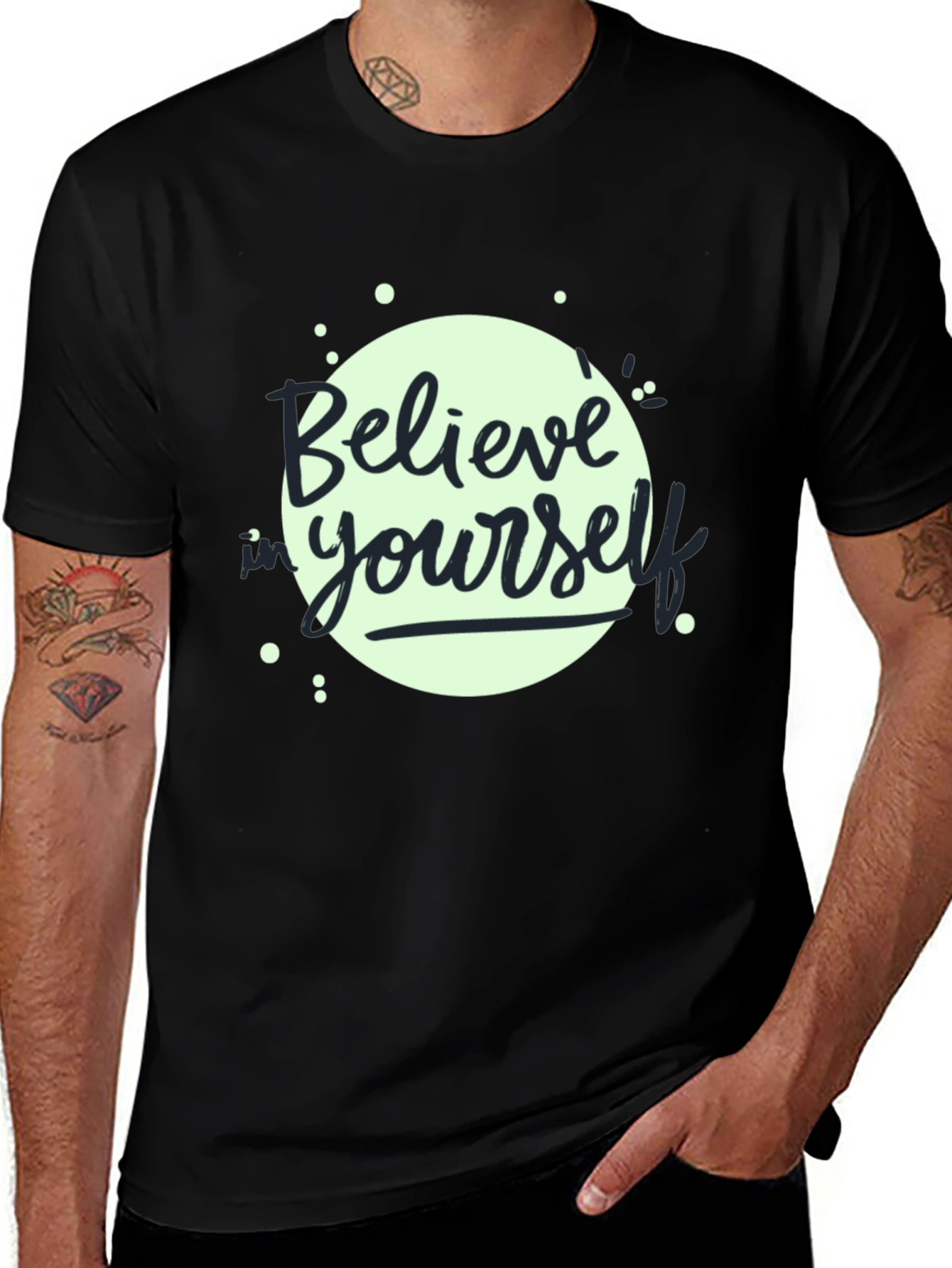 Variant 7 of Believe in Yourself T-Shirt - Motivational Design