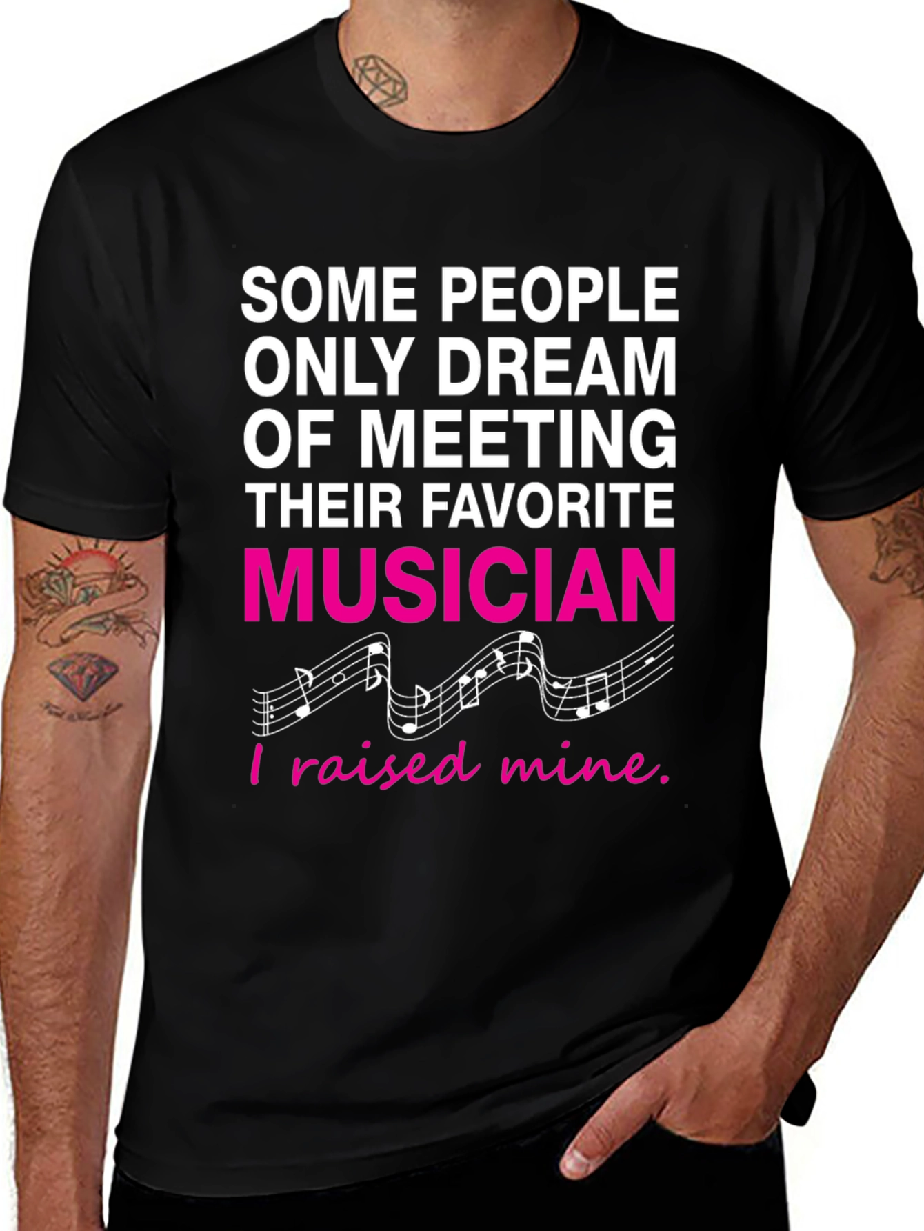 Variant 22 of Proud Parent Musician Graphic T-Shirt