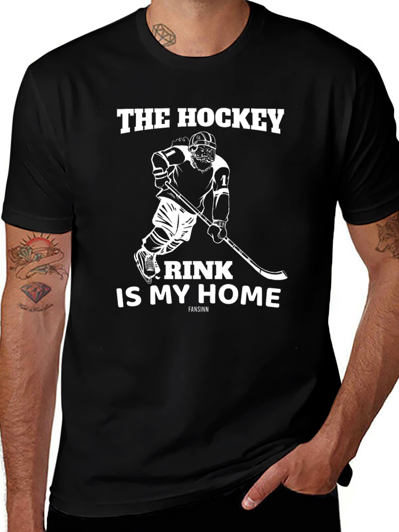 Variant 11 of Hockey Rink Is My Home Graphic T-Shirt