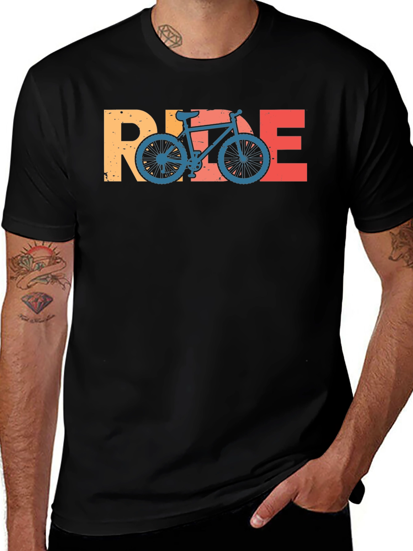 Variant 9 of Retro Ride Bike Graphic Tee