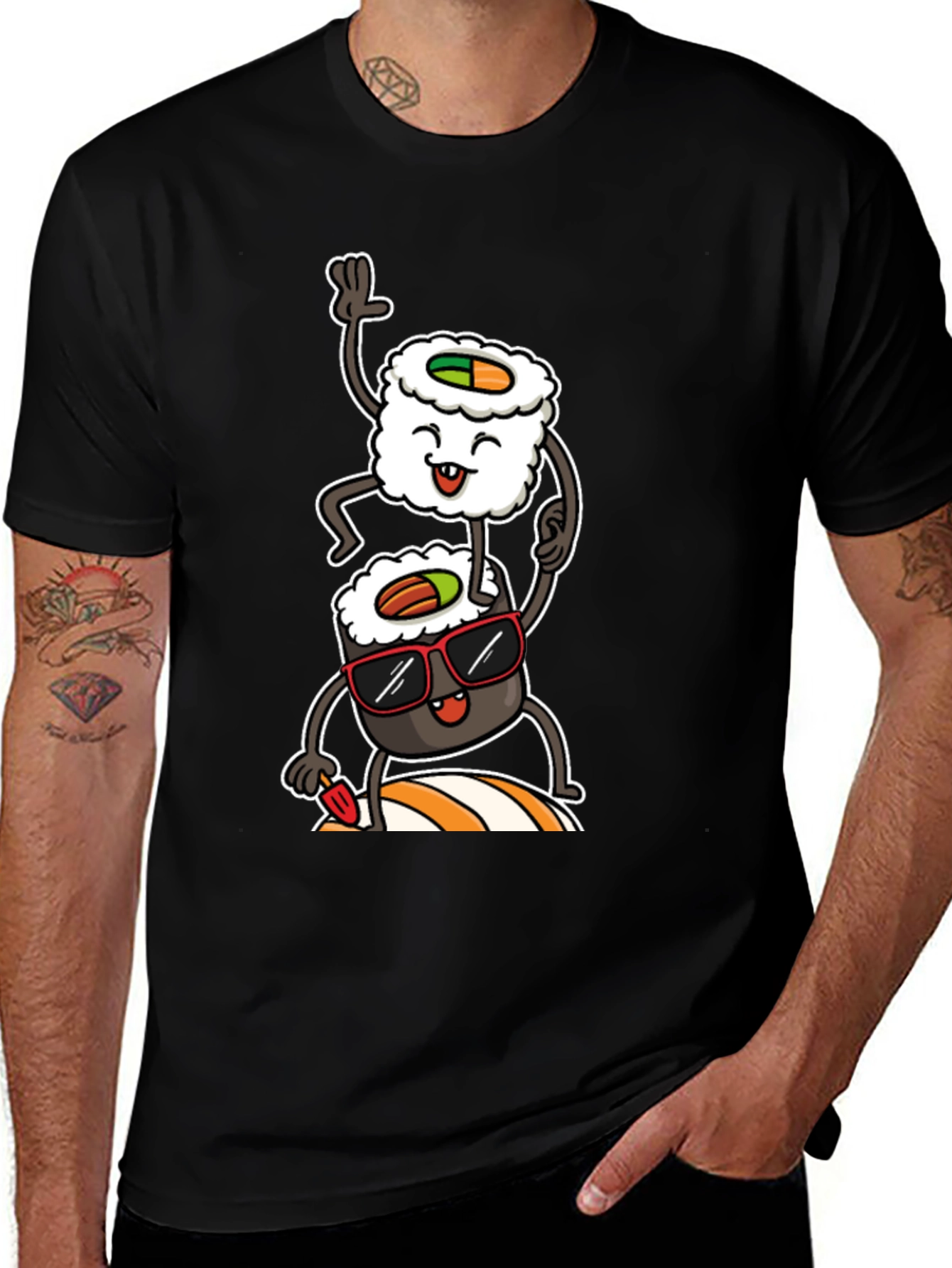 Variant 2 of Sushi Stack Graphic Tee - Cool & Casual