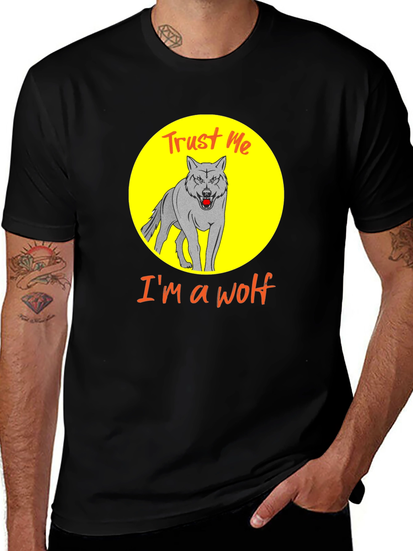 Variant 4 of Trust Me I'm A Wolf Graphic Tee