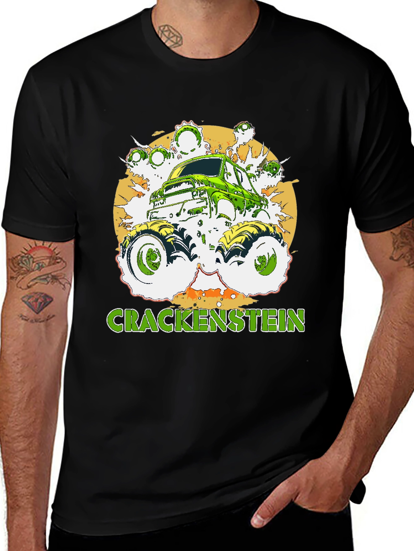 Crackenstein Monster Truck Graphic Tee