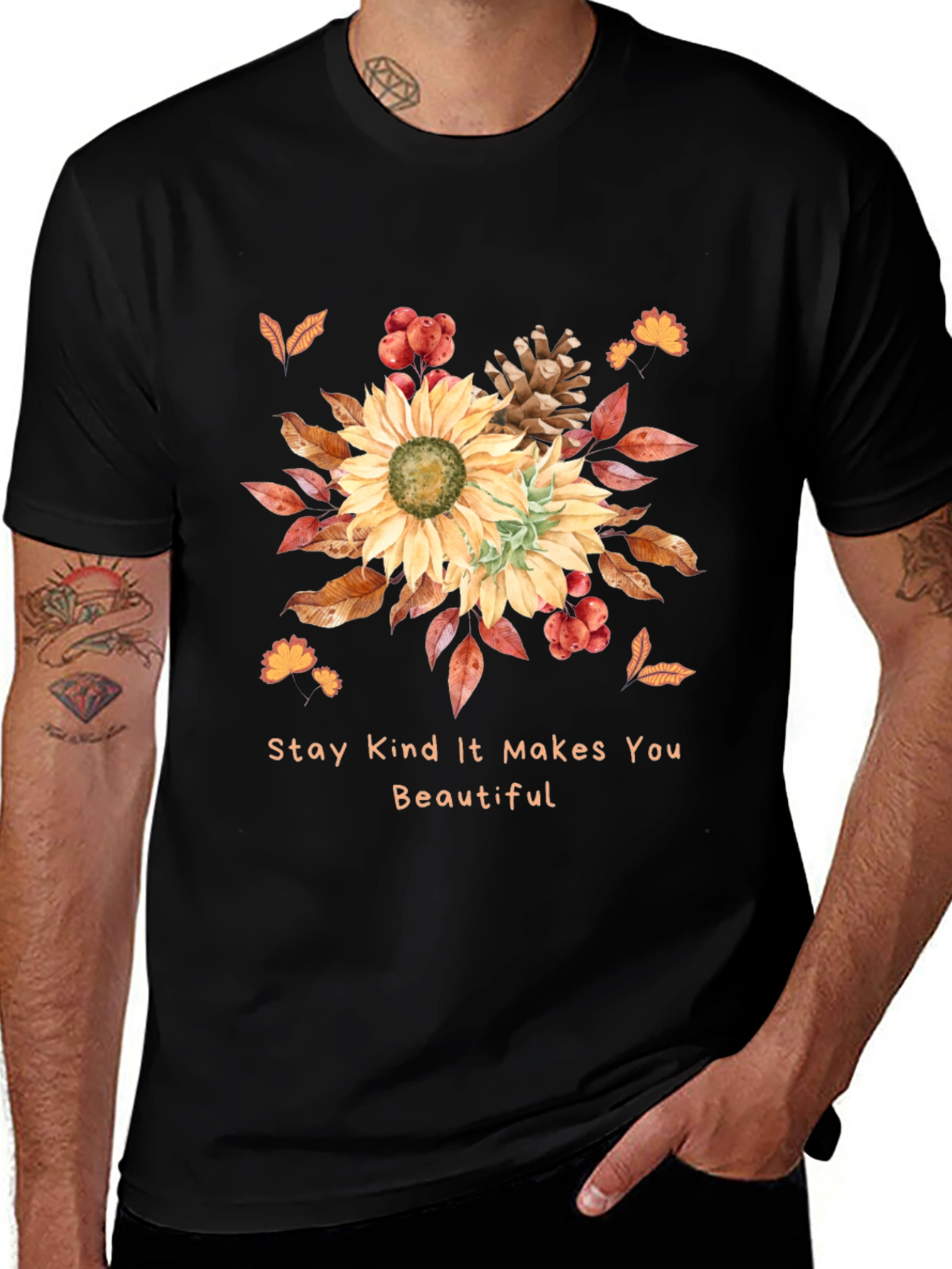 Variant 7 of Kindness Sunflower Graphic Tee
