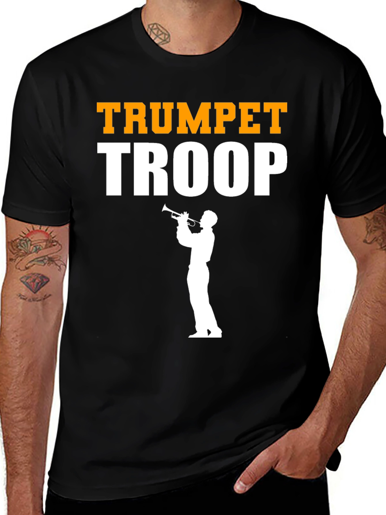 Variant 18 of Trumpet Troop Graphic Tee - Musician T-Shirt