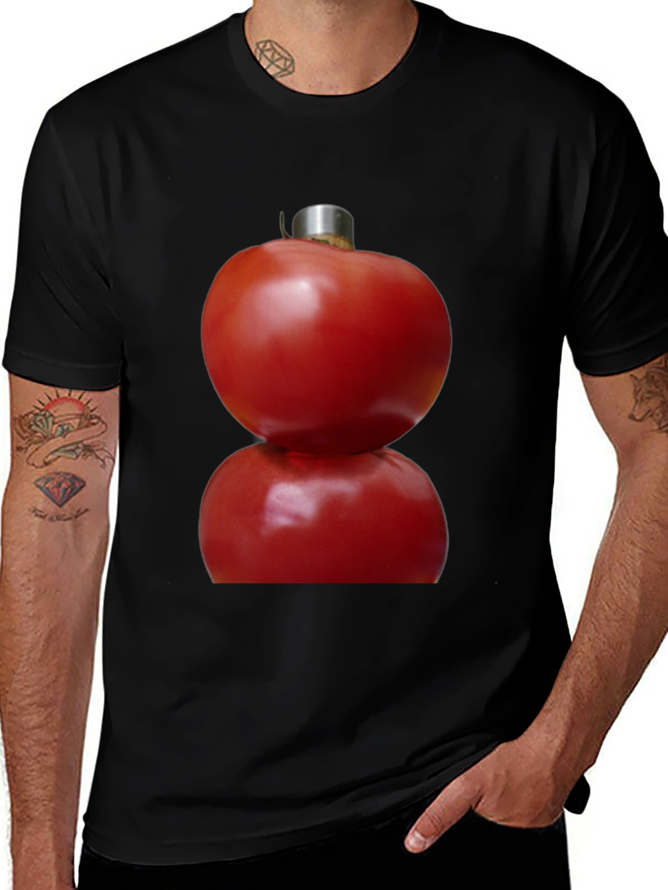 Variant 19 of Tomato Ornament T-Shirt - Novelty Graphic Tee