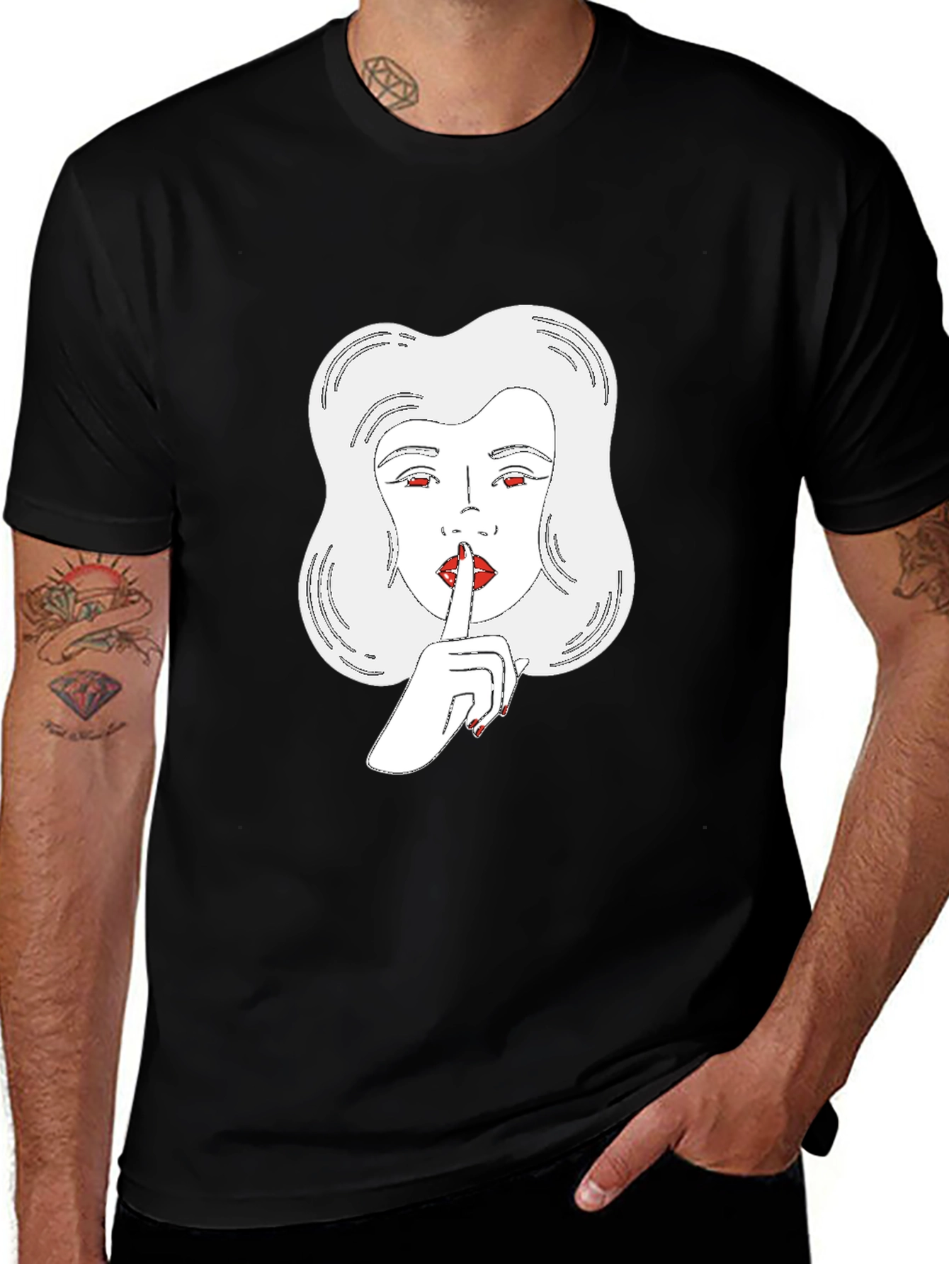 Variant 12 of Stylish Black T-Shirt with Graphic Print