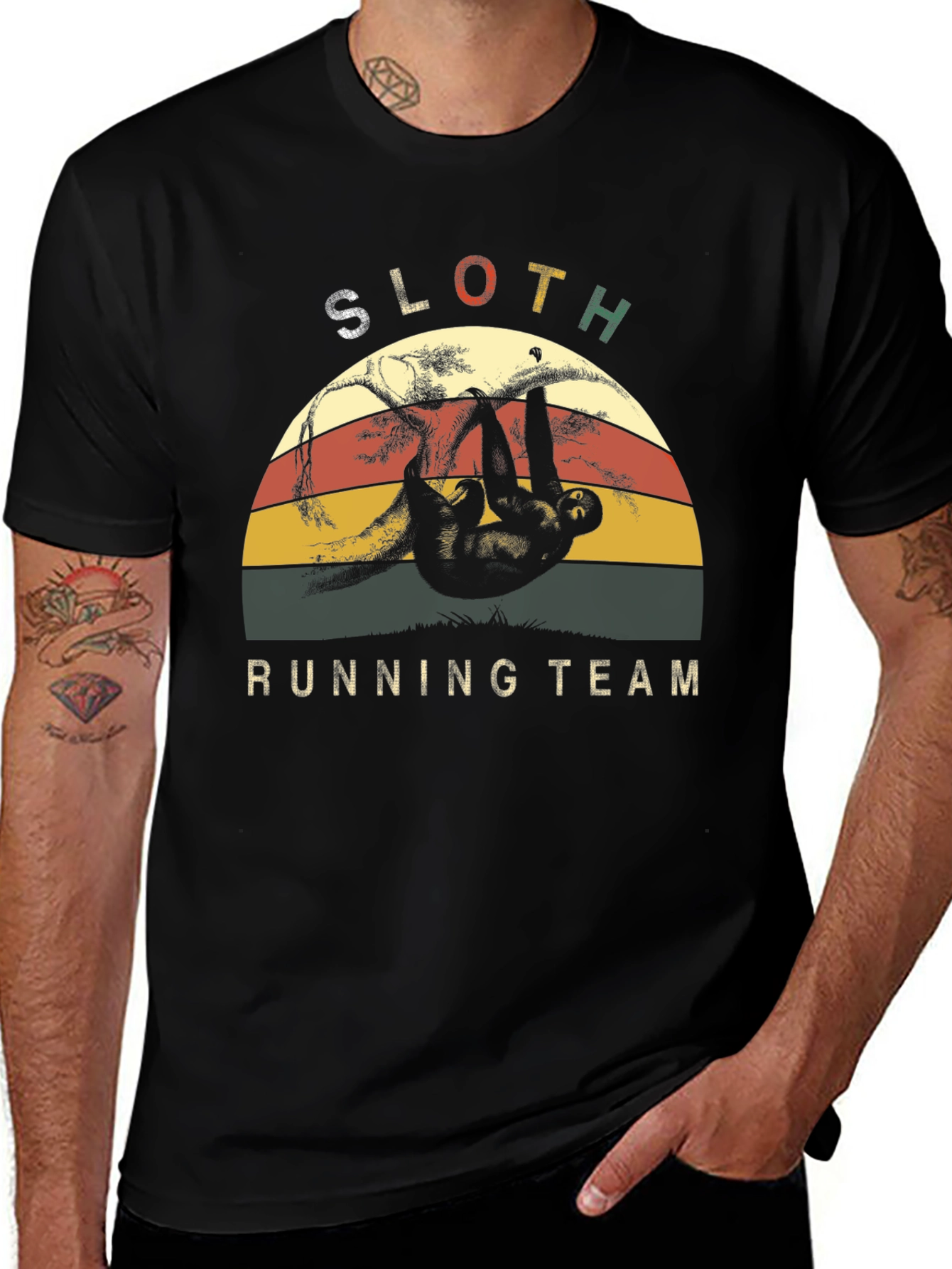 Sloth Running Team Graphic Tee