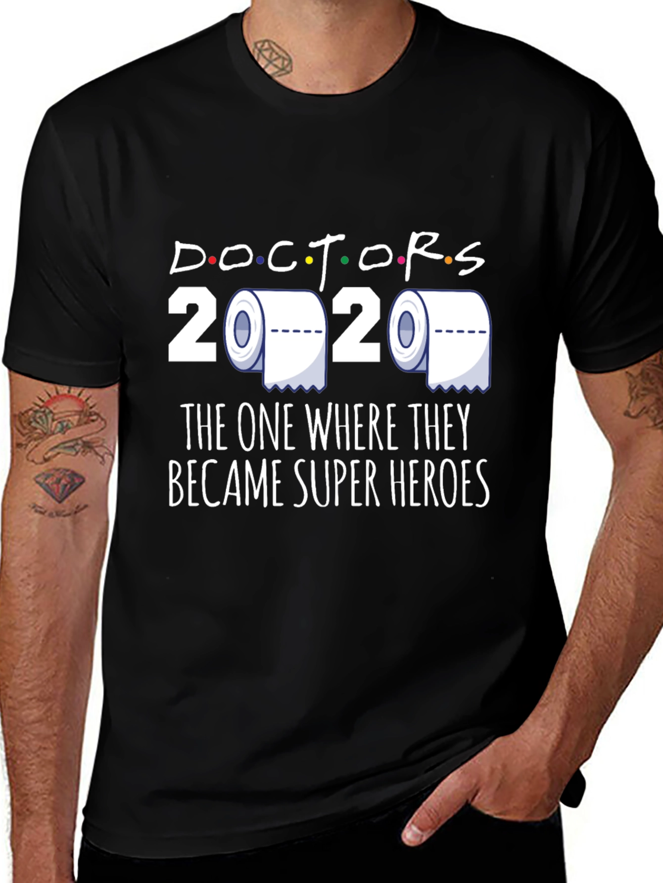 Variant 4 of Doctors 2020 Superheroes T-Shirt
