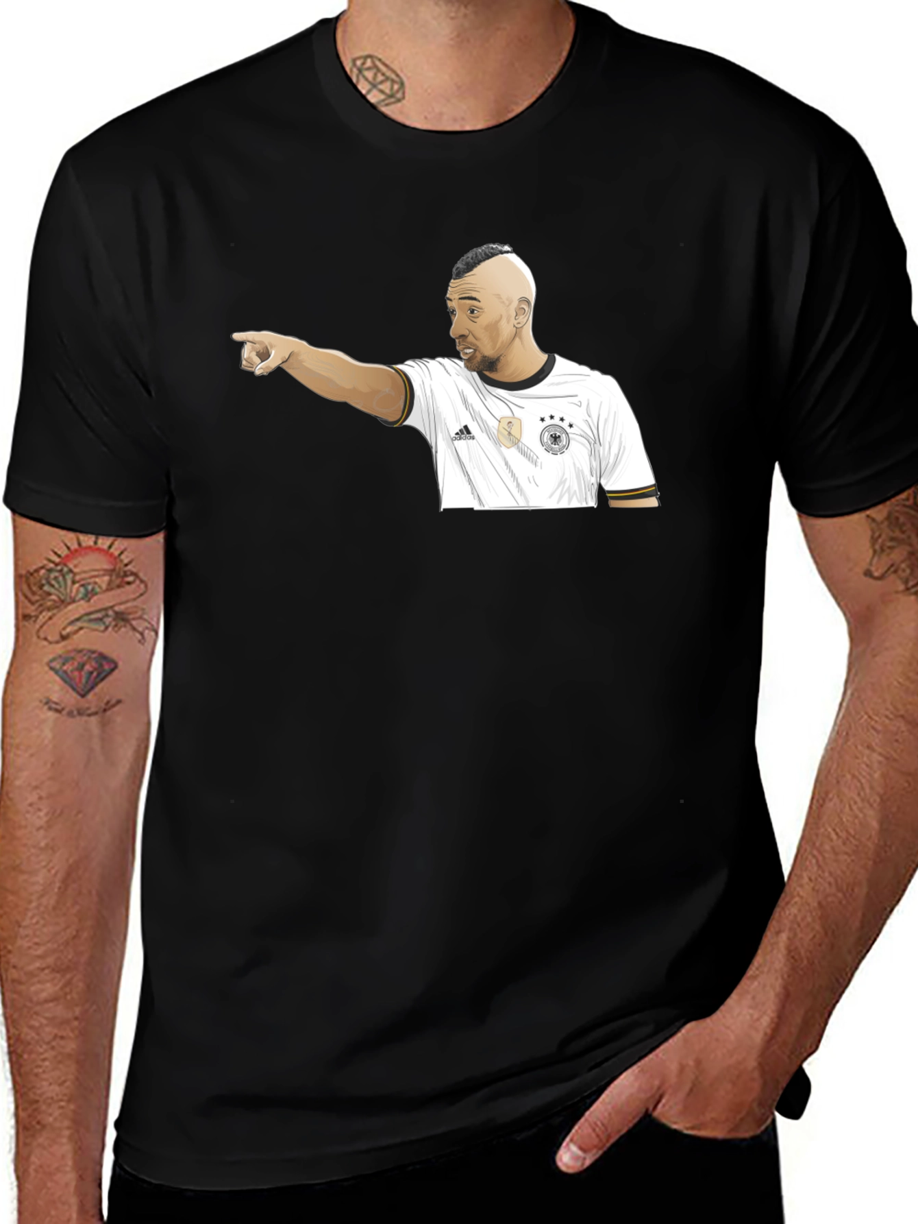 Variant 8 of German Football Star Graphic T-Shirt