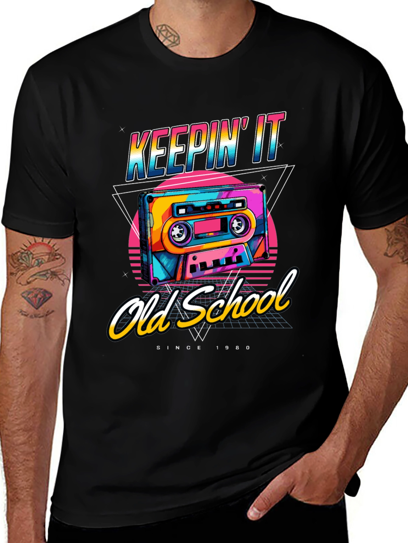 Keepin' It Old School 1980s Retro T-Shirt