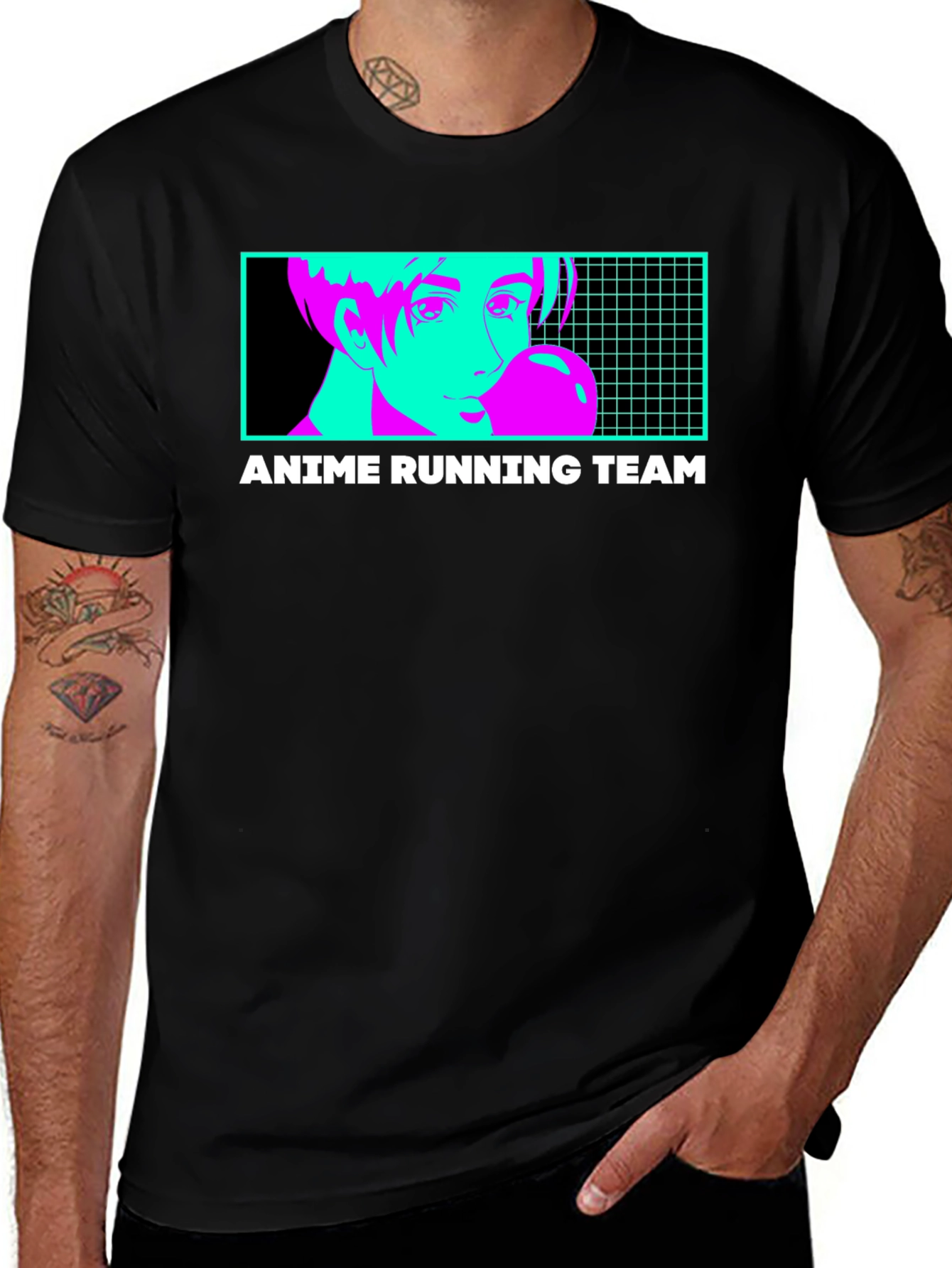 Variant 4 of Anime Running Team T-Shirt