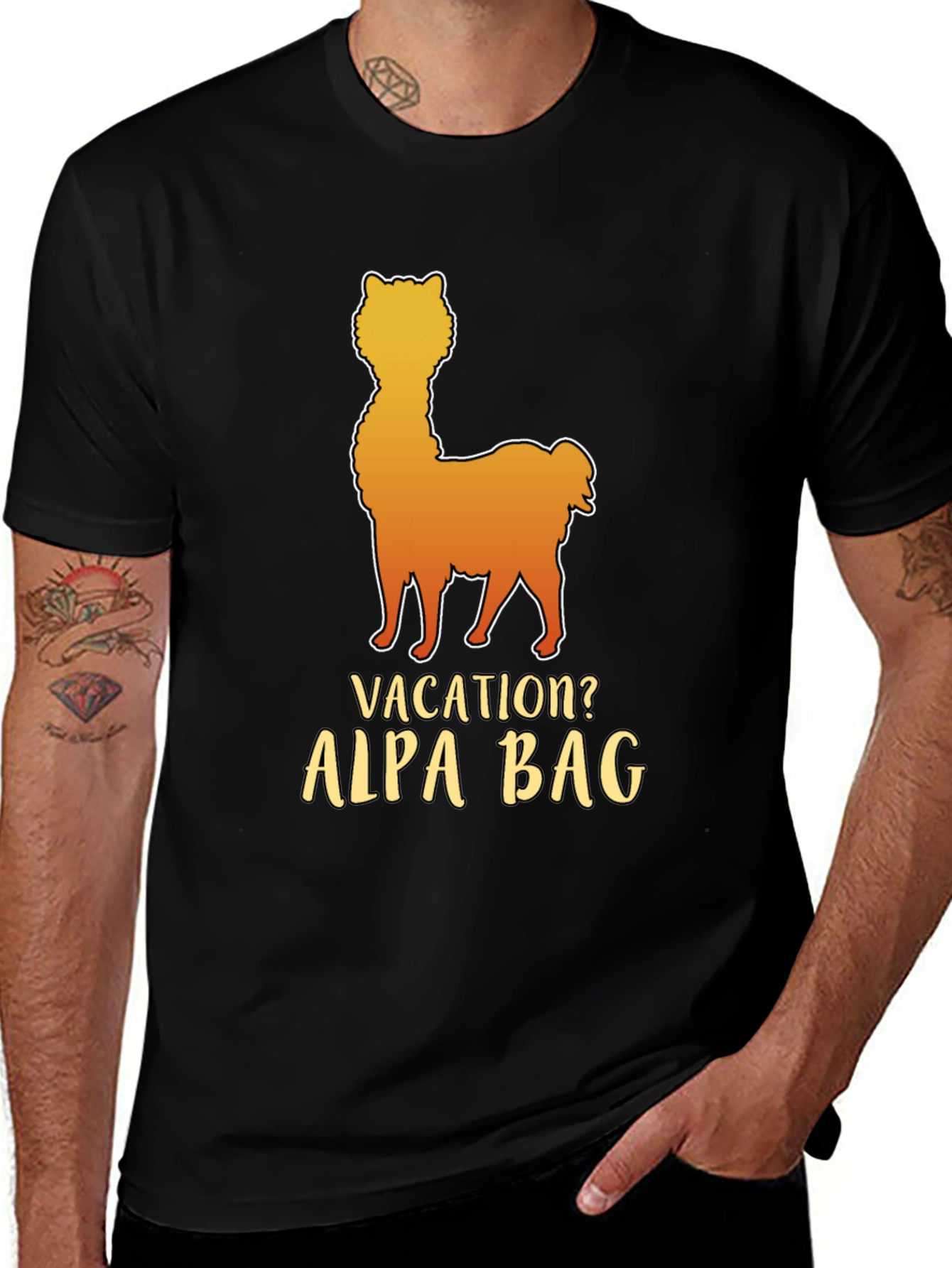 Alpaca Bag Vacation T-Shirt