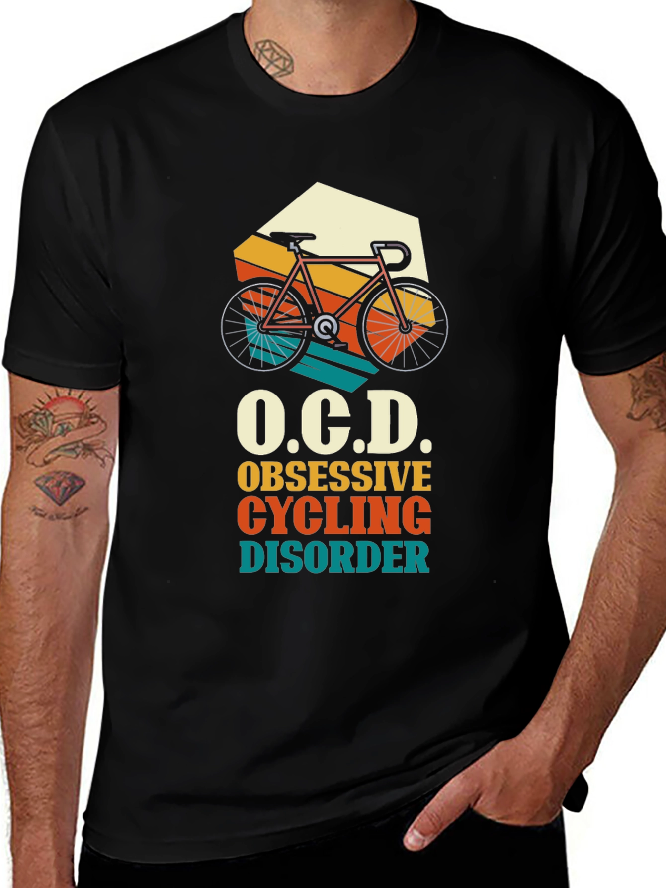 Variant 2 of OCD Obsessive Cycling Disorder Graphic Tee