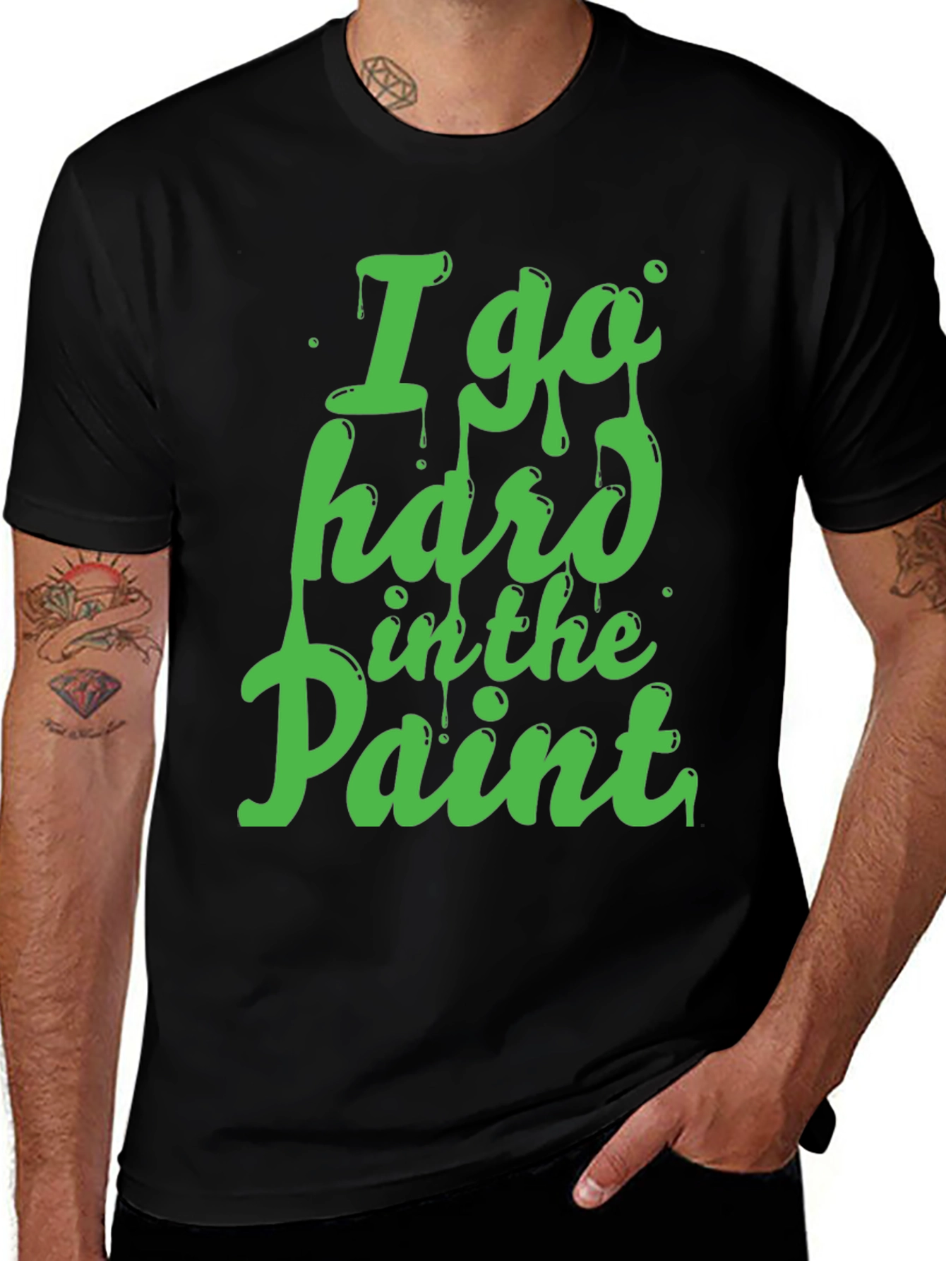 Variant 15 of I Go Hard In The Paint Graphic T-Shirt