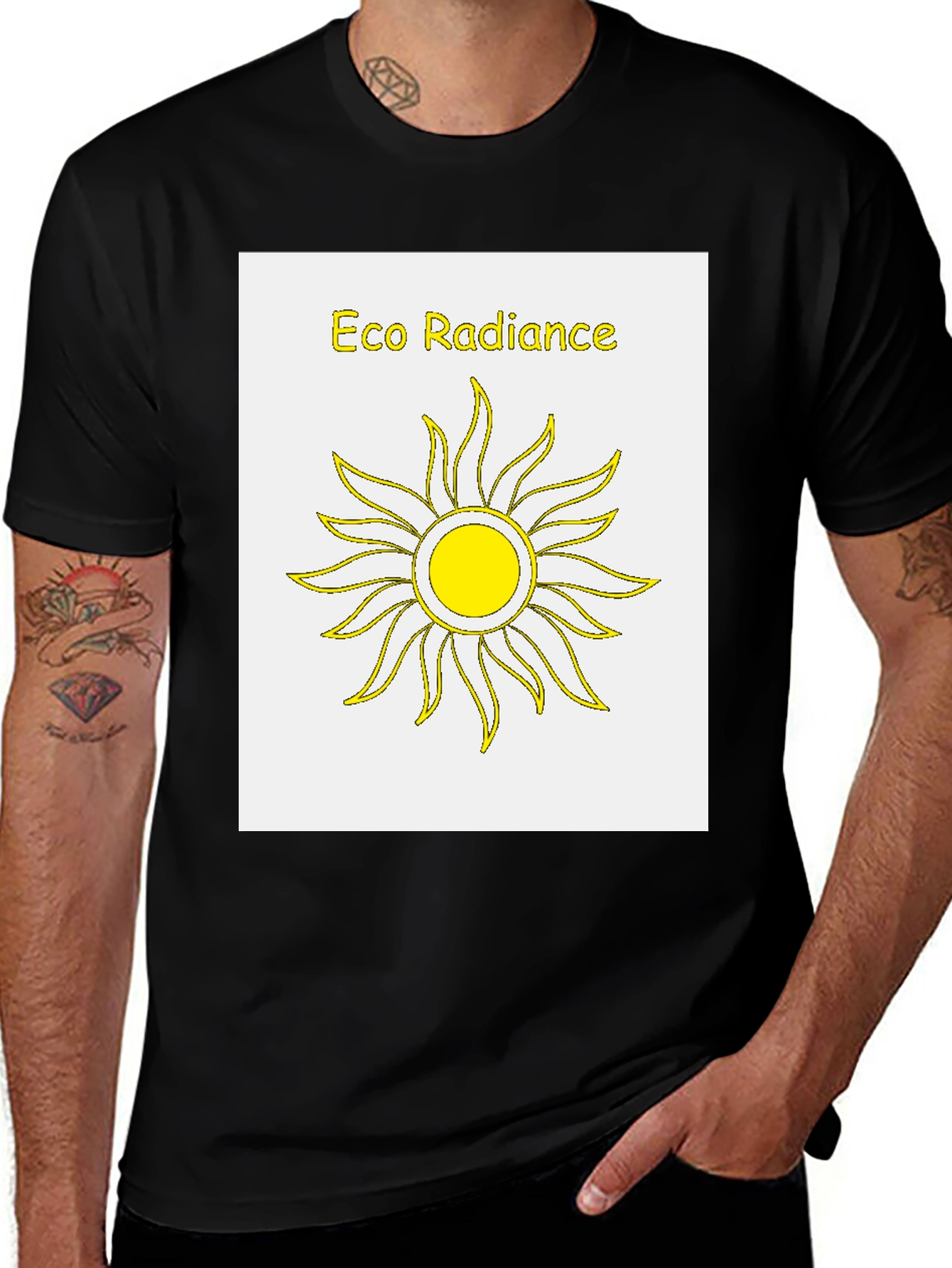Variant 17 of Eco Radiance Sun Graphic T-Shirt