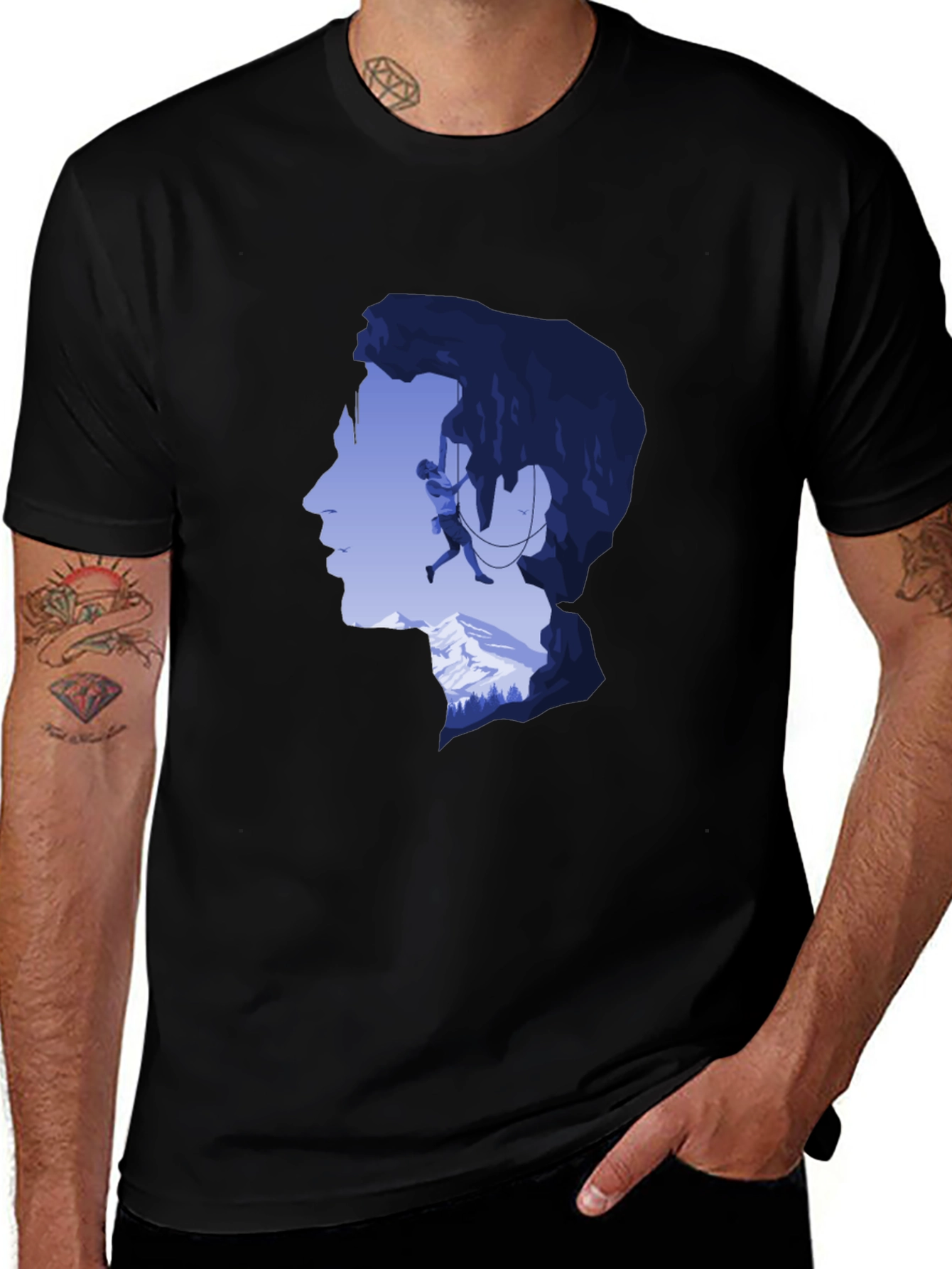 Variant 26 of Climbing Silhouette Graphic Tee - Adventure Ready!