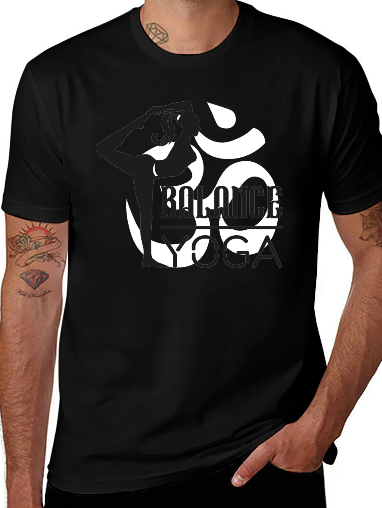 Black Balance Yoga Black T-Shirt main image