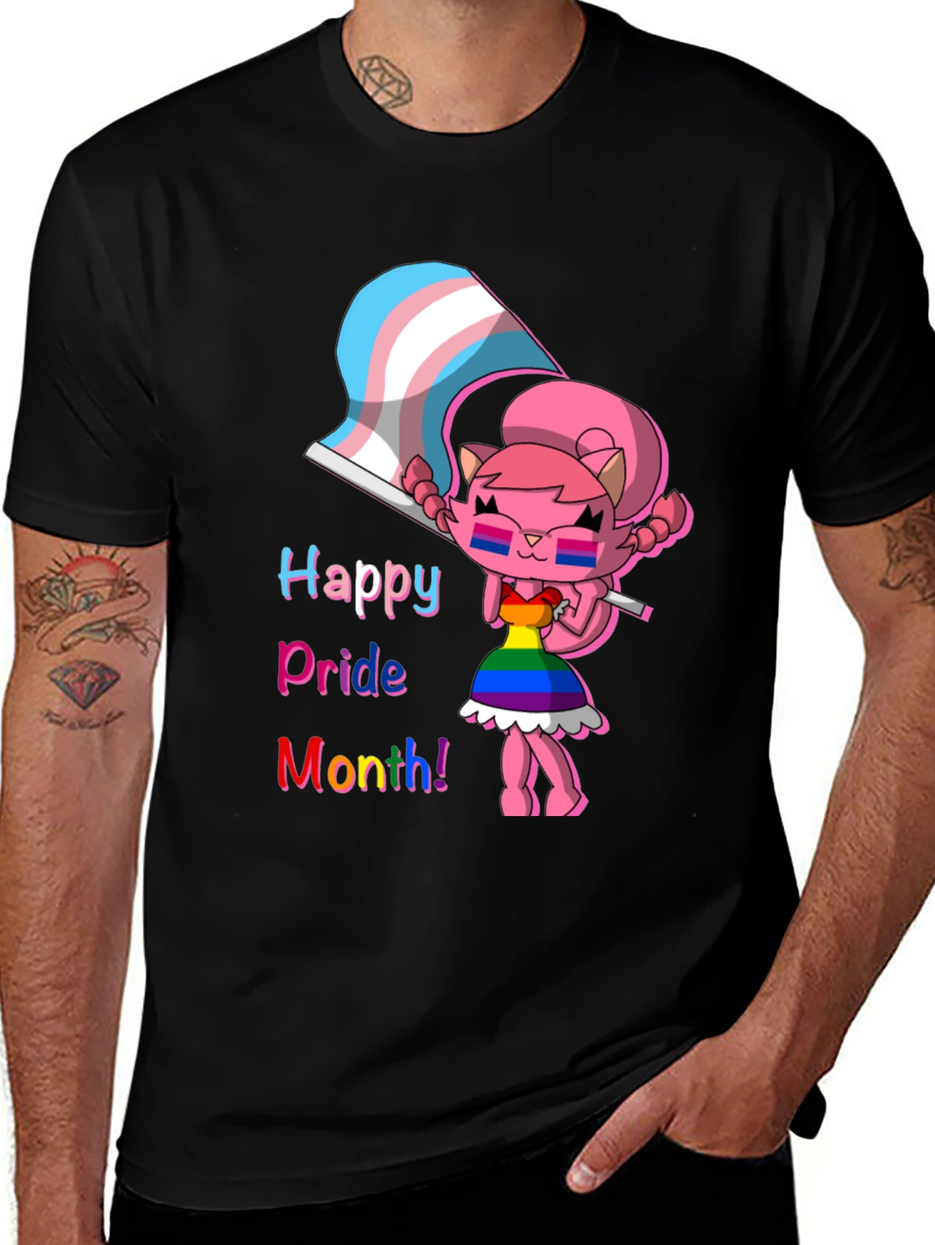 Variant 18 of Happy Pride Month Black T-Shirt