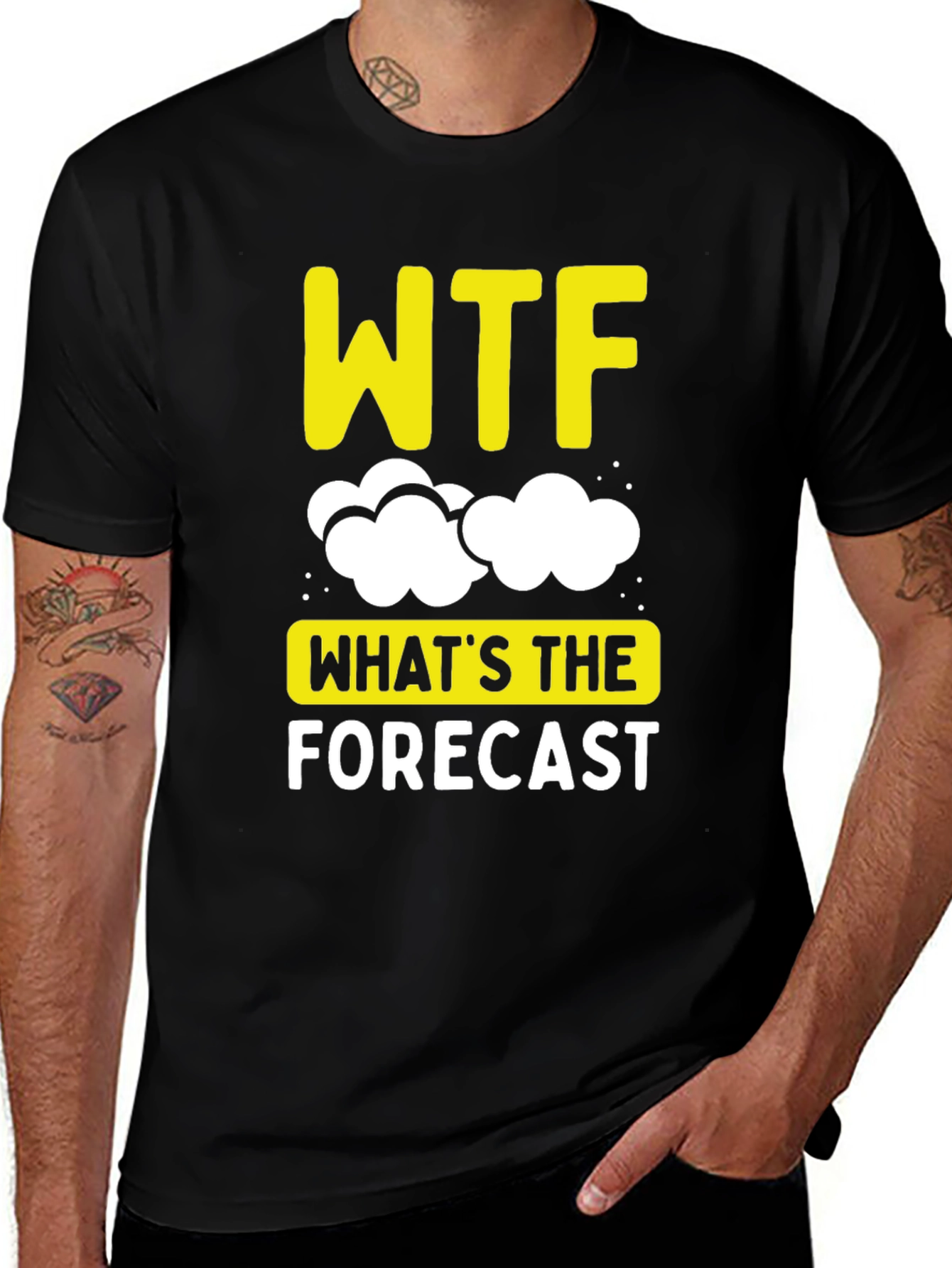 Variant 22 of Funny WTF Weather Forecast Graphic T-Shirt