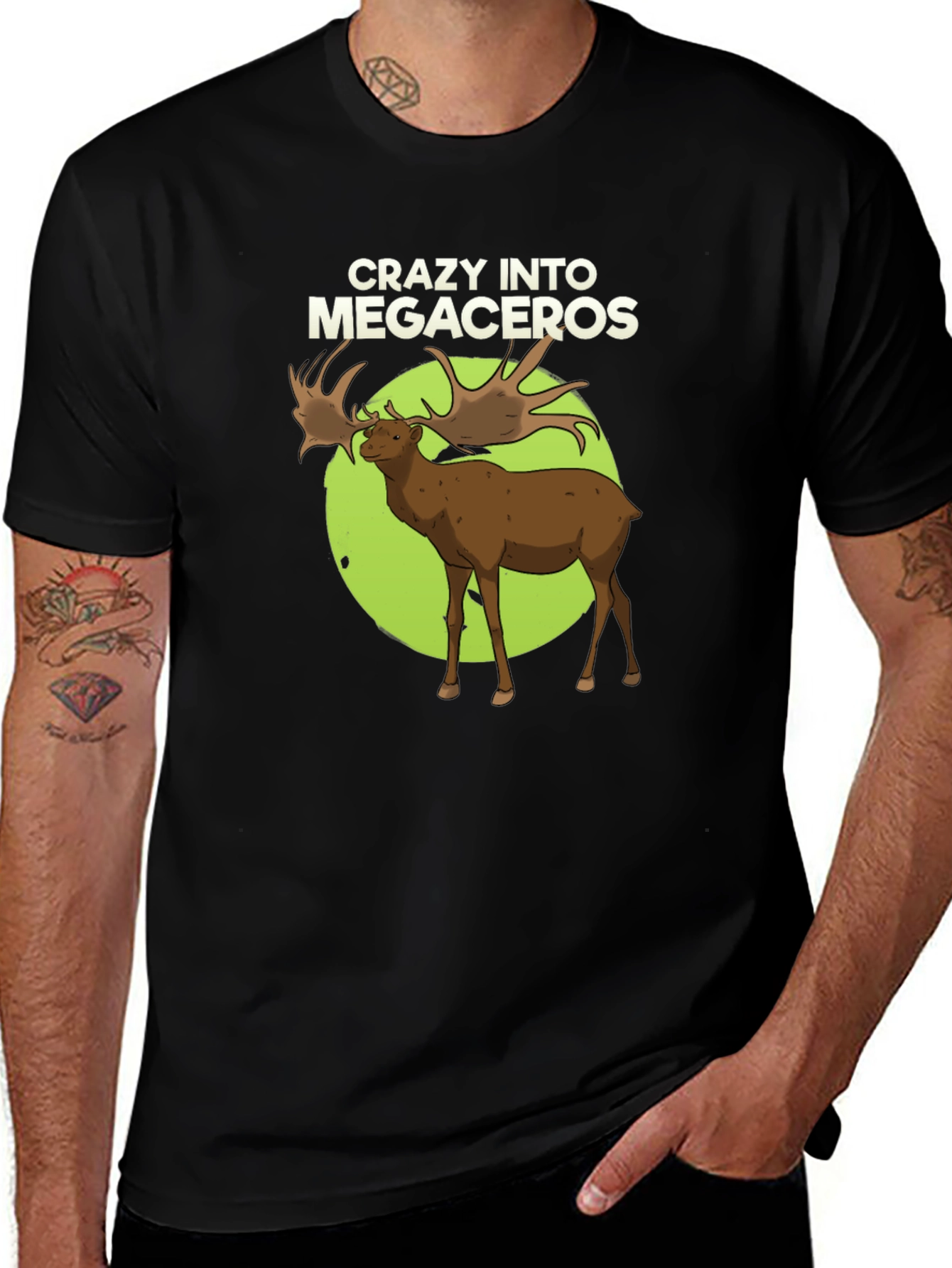Crazy Into Megaceros Black T-Shirt