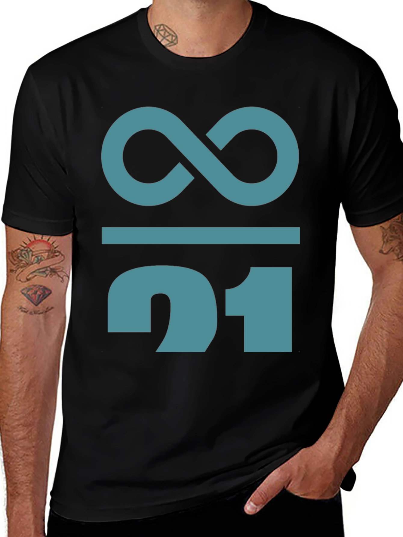 Variant 27 of Infinity Over One T-Shirt - Unique Graphic Tee