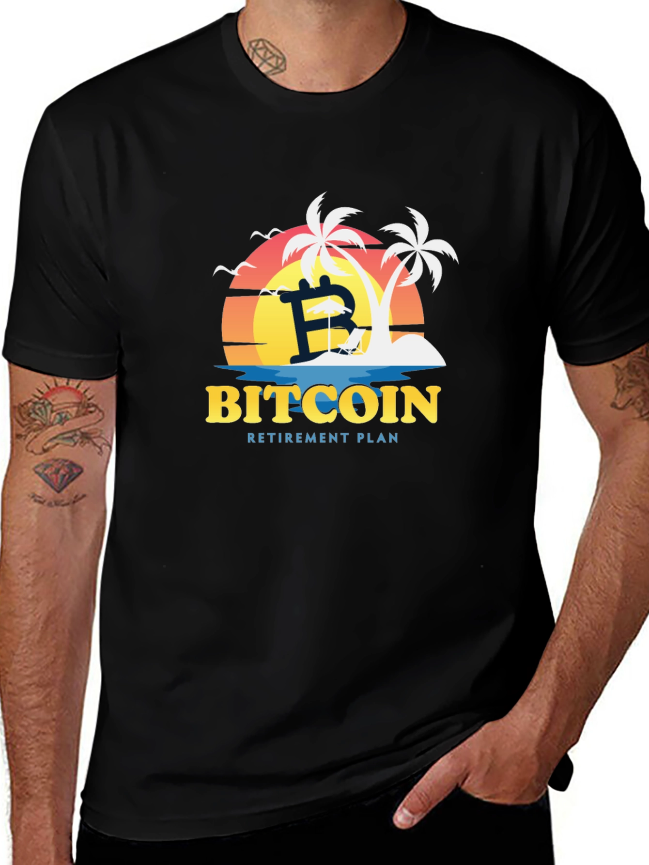 Variant 8 of Bitcoin Retirement Plan Graphic T-Shirt