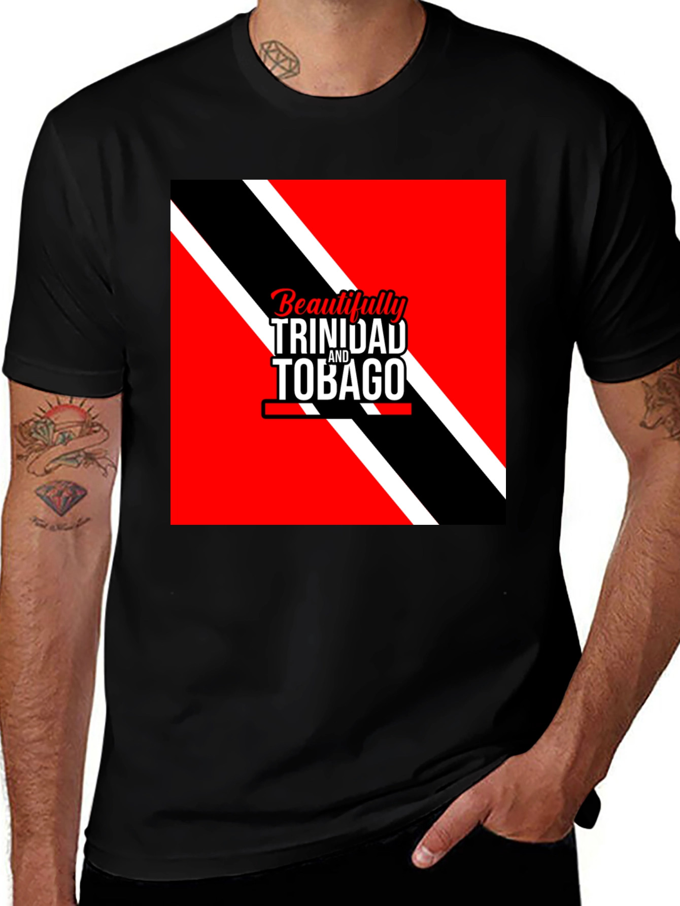 Trinidad & Tobago Flag T-Shirt - Stylish Graphic Tee