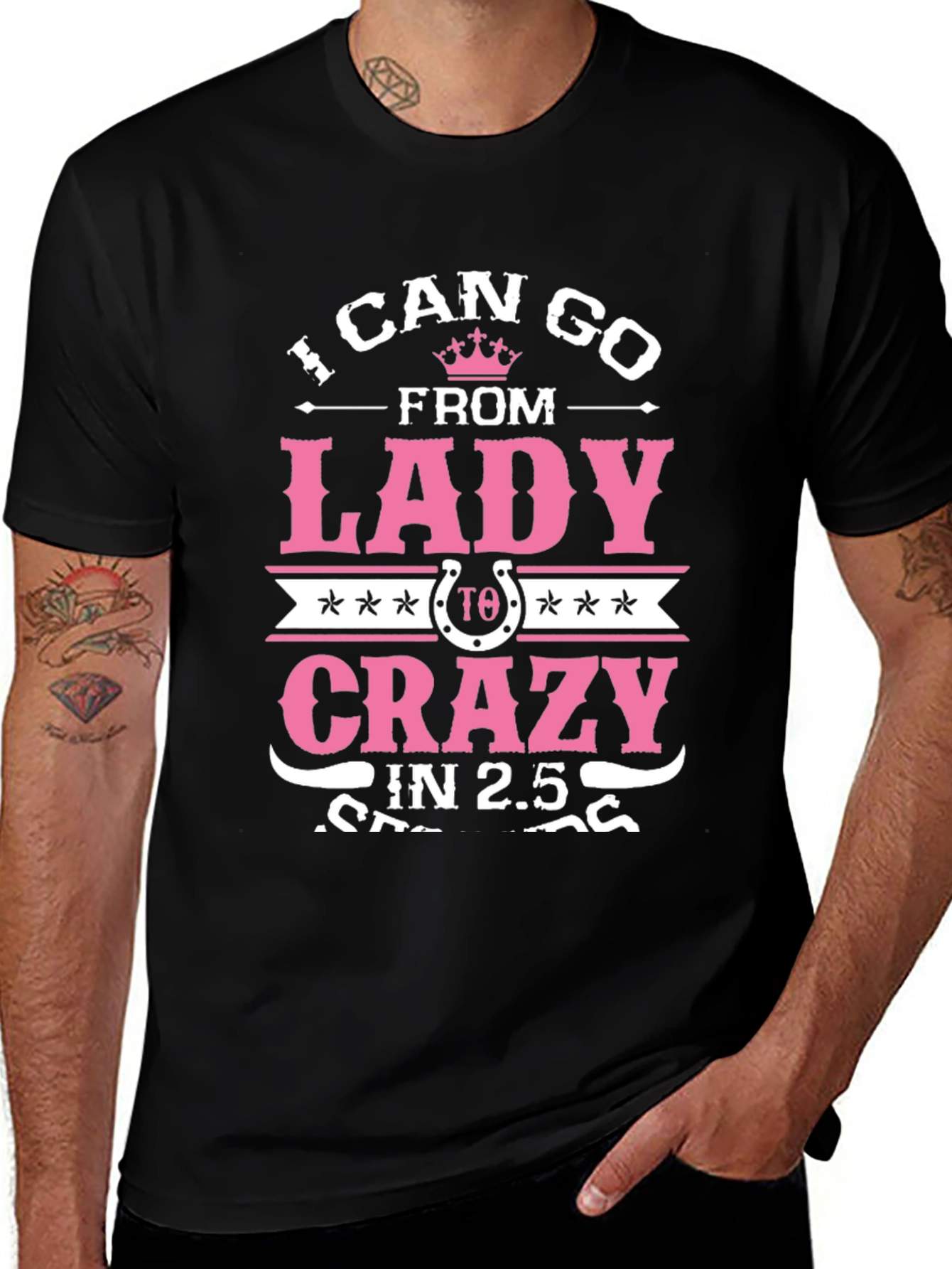 Variant 15 of Lady to Crazy Women's Graphic Tee