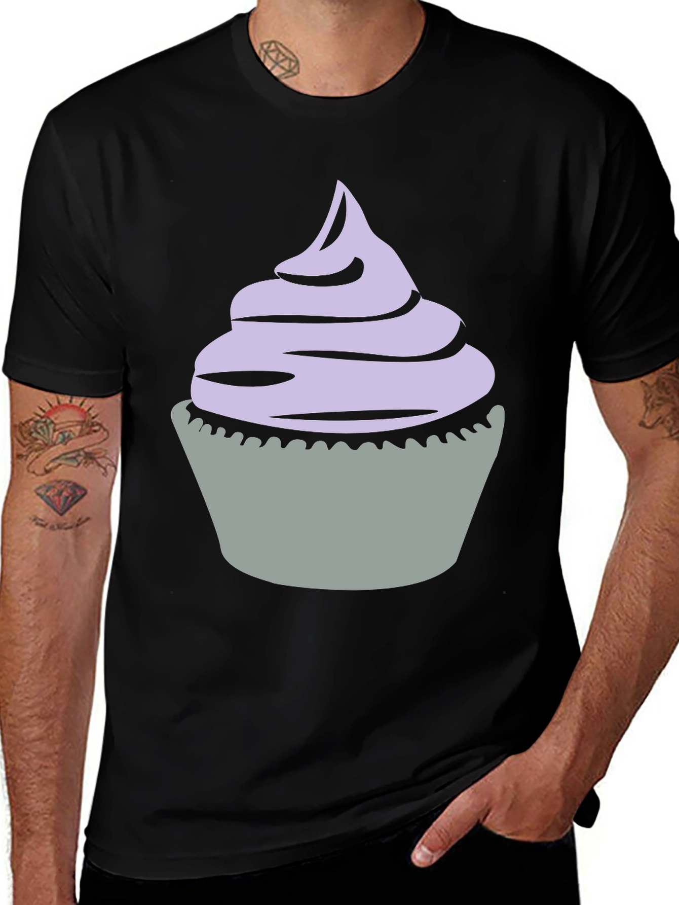 Variant 13 of Cupcake Graphic Tee - Sweet Treat Design