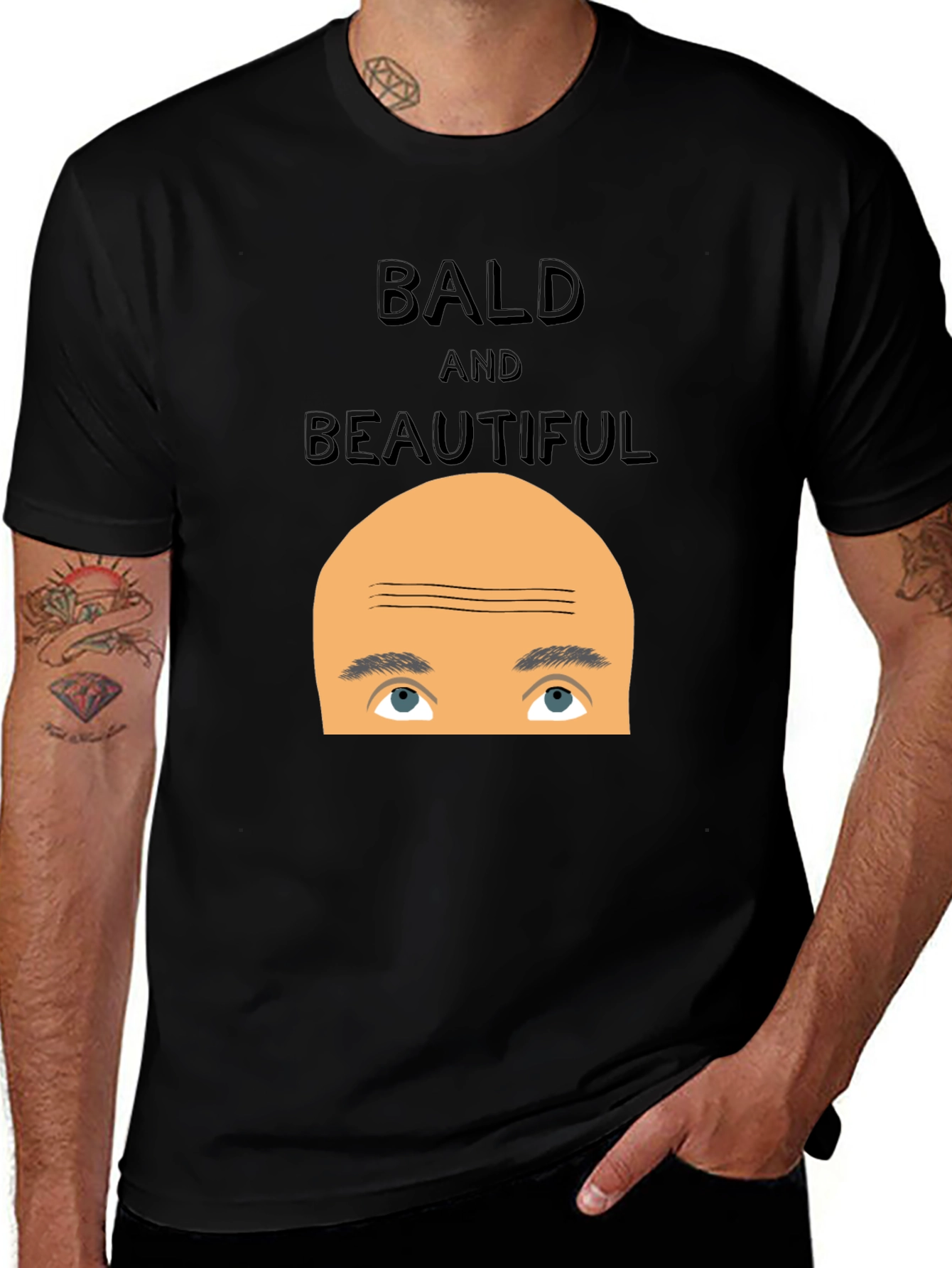 Variant 16 of Bald & Beautiful Graphic Tee