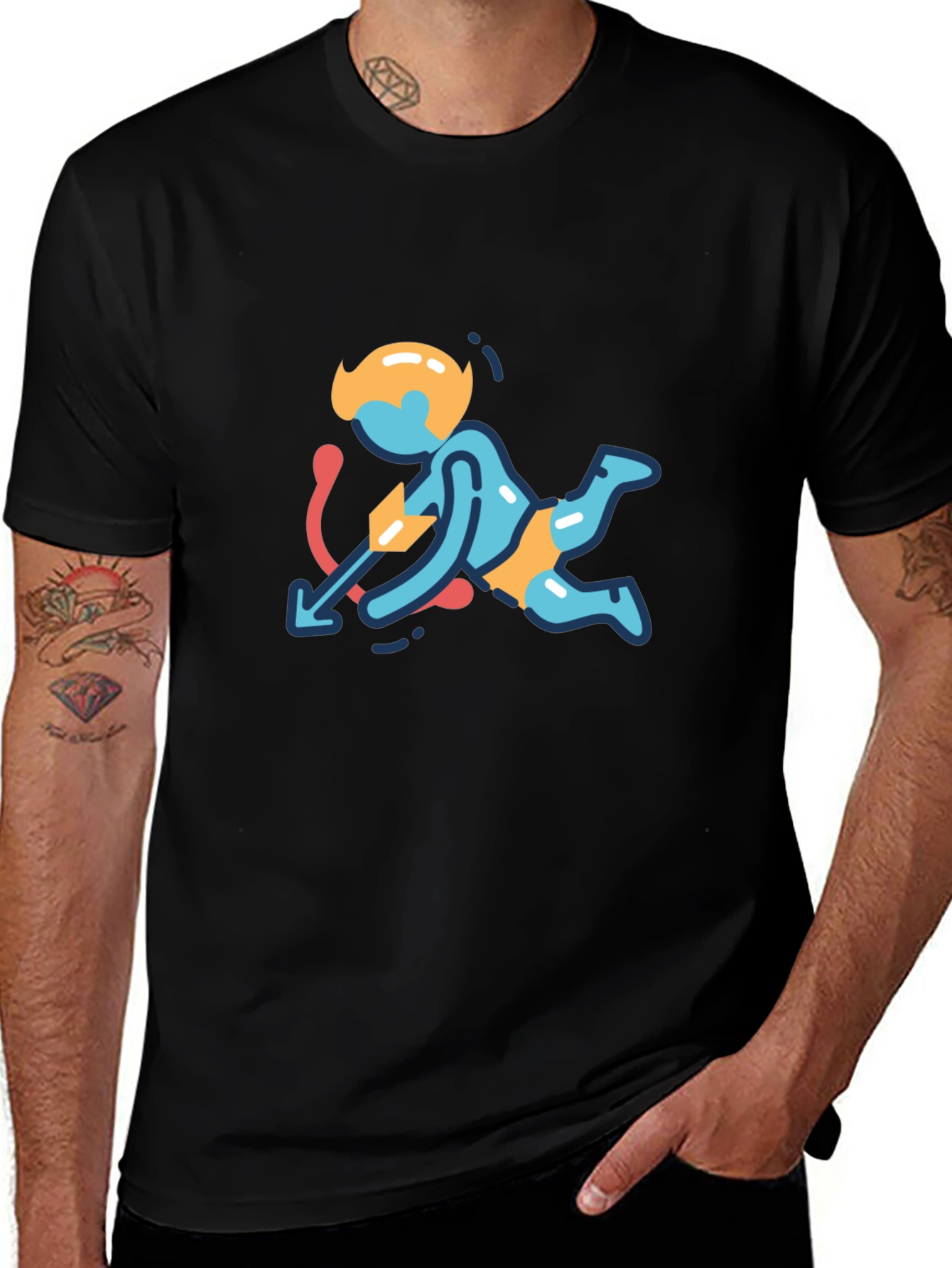 Variant 8 of Cupid T-Shirt: Love Arrow Design