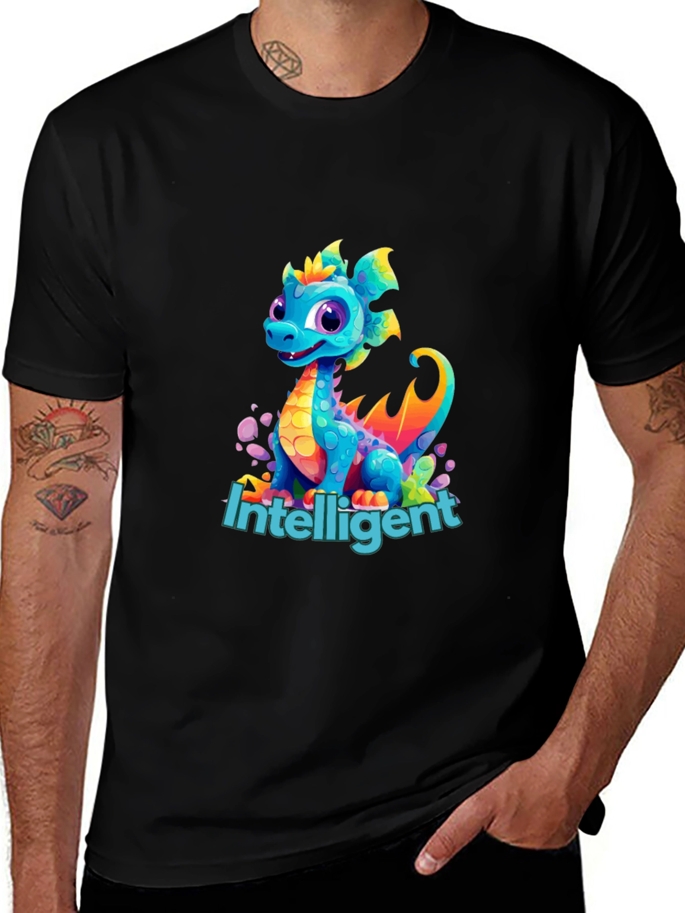 Variant 12 of Intelligent Dragon Graphic Tee