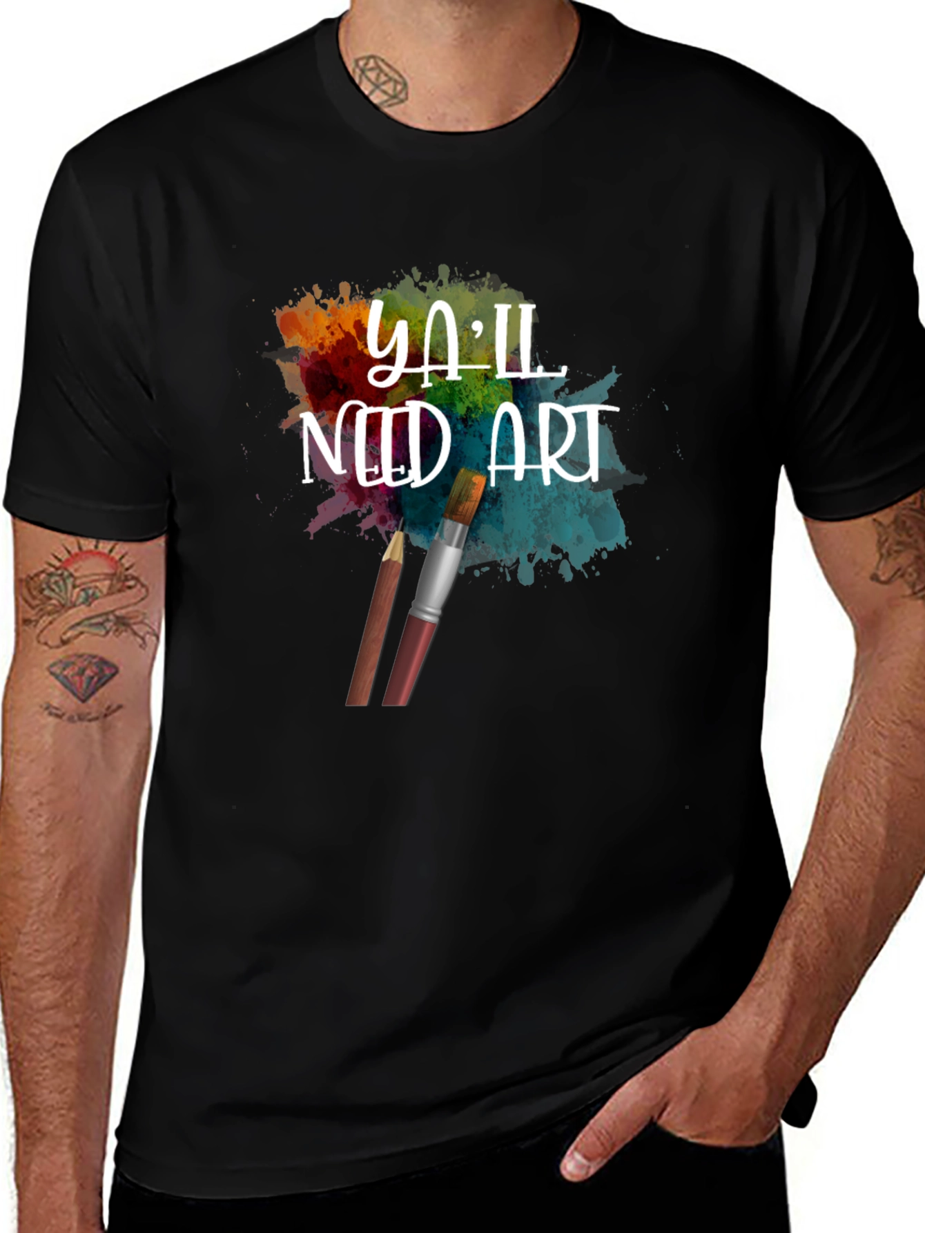 Variant 11 of Ya'll Need Art T-Shirt - Artistic Expression