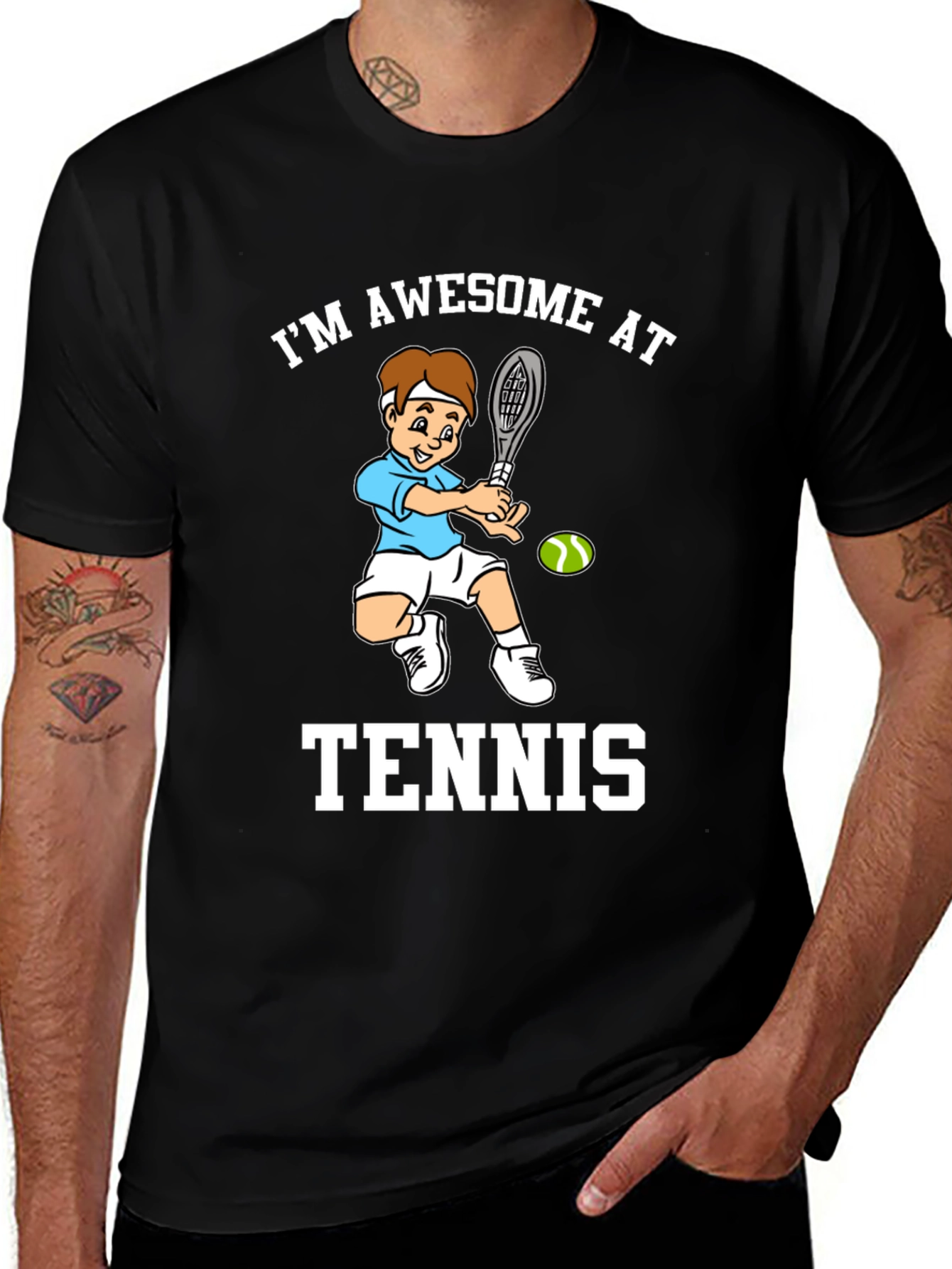 Variant 25 of Awesome Tennis T-Shirt - Sporty Tee for Tennis Lovers