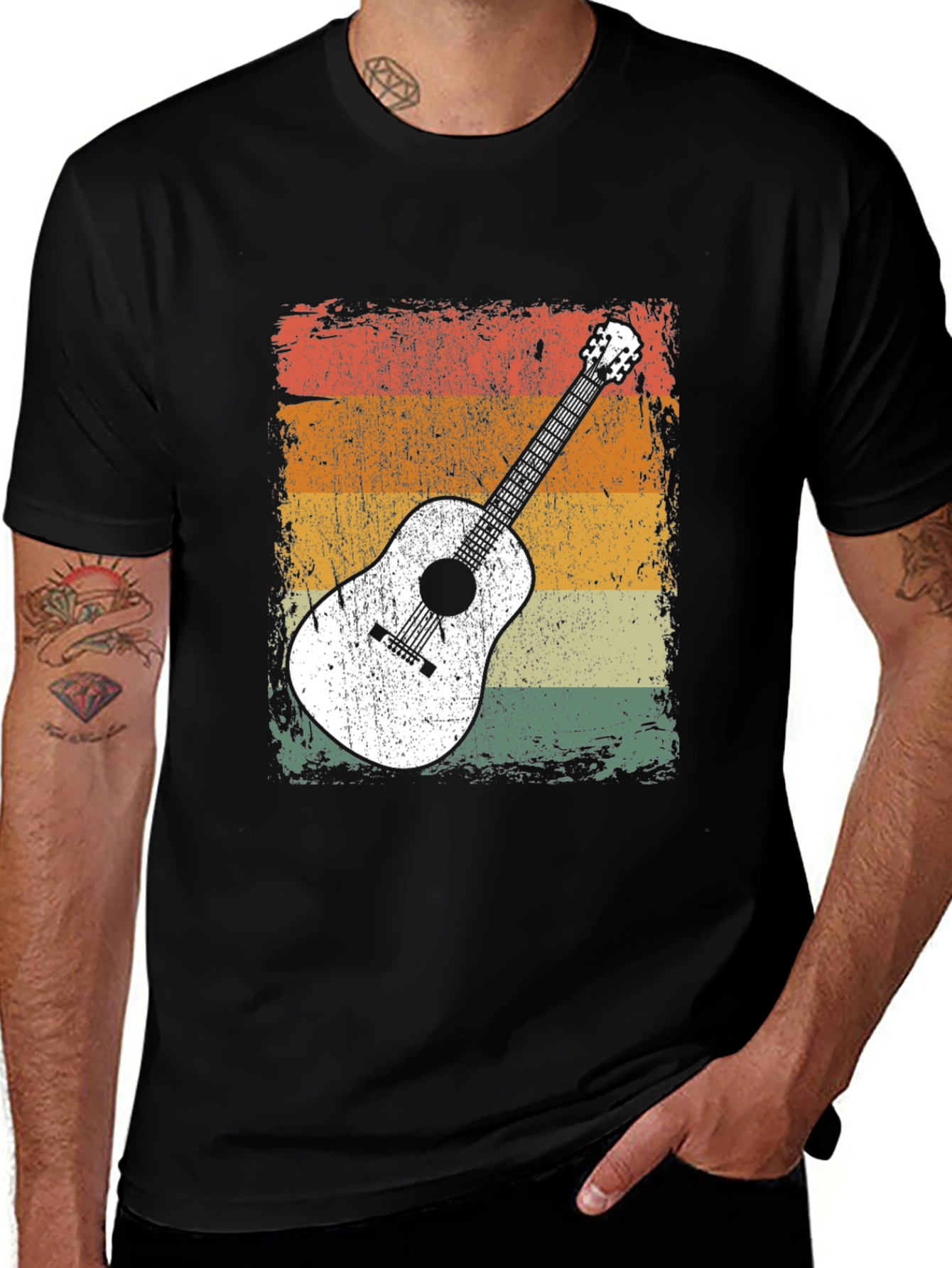 Variant 28 of Vintage Guitar Graphic T-Shirt